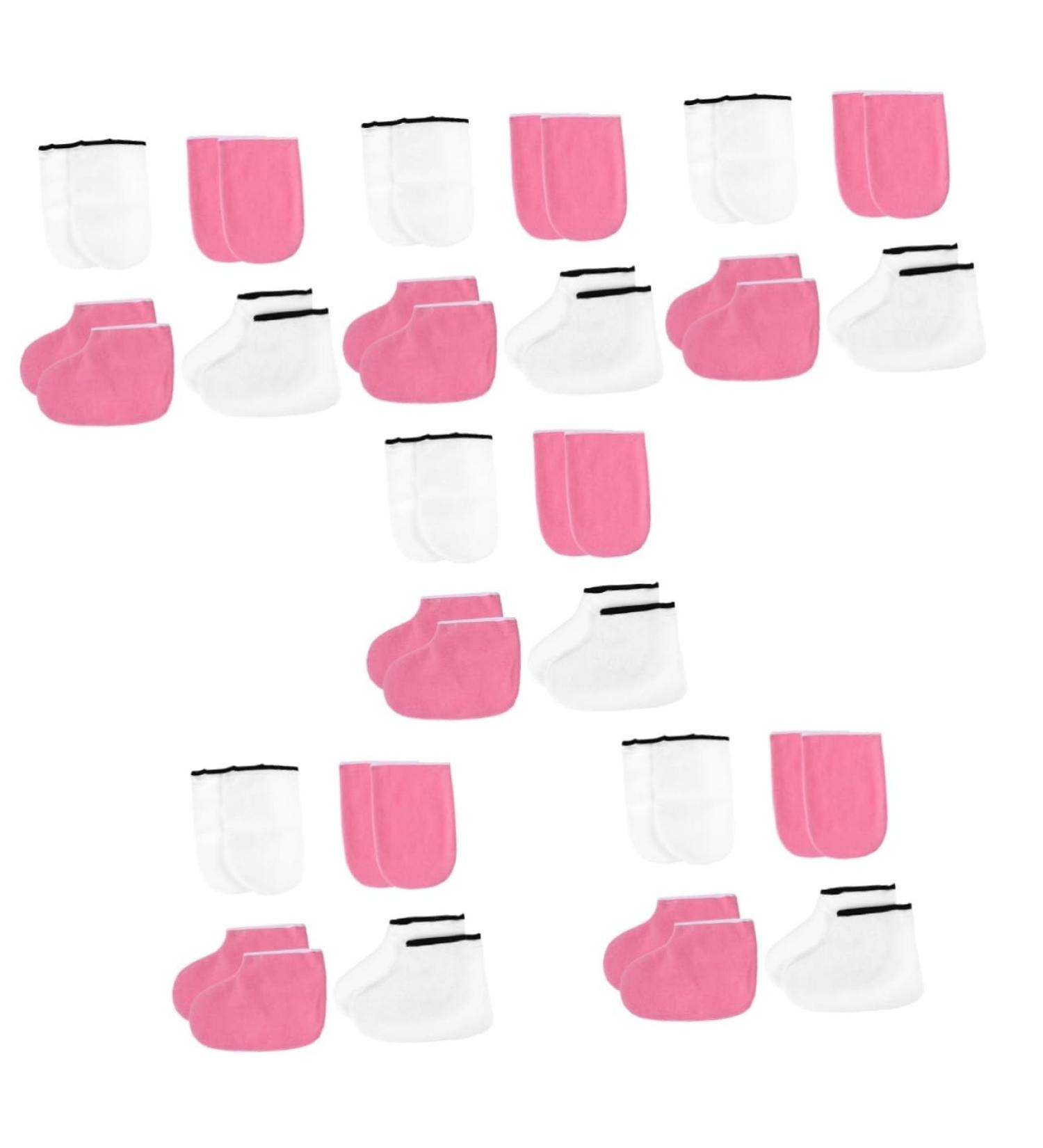 minkissy 12 Sets Leather Horn Boots Female Spa Gloves Manicure Treatment Hand Cover Wax Heat Foot Cover Hand Spa Gloves Wax Sock Paraffin Therapy Gloves Paraffin Wax Bath Gloves Spa Tool - Buy Online on GoSupps.com