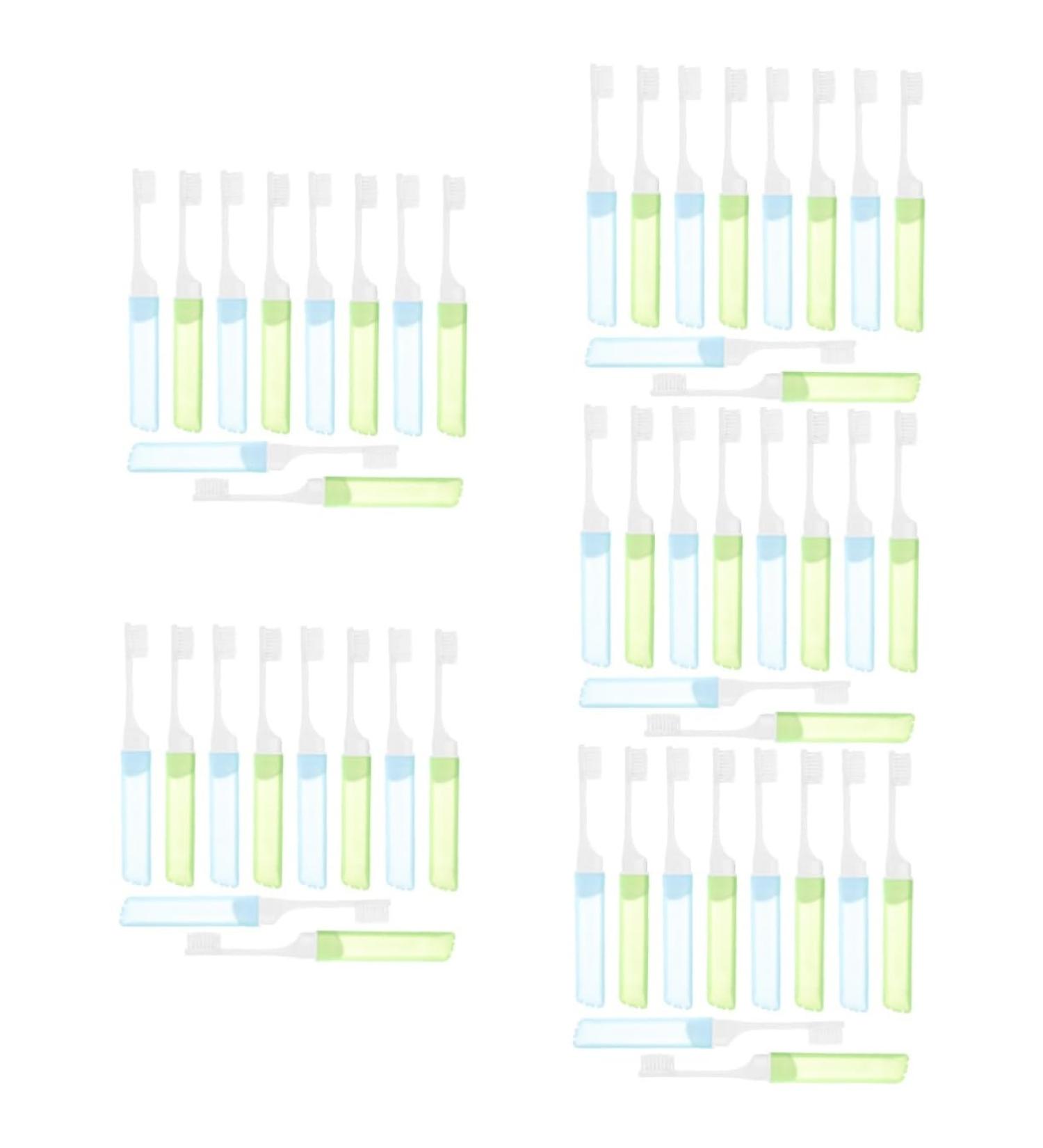 Buy Ipetboom 50-Piece Portable Travel Toothbrush Set - Manual Toothbrushes with Cases for Easy Cleaning | Perfect for Daily Use & Travel - Buy Online on GoSupps.com