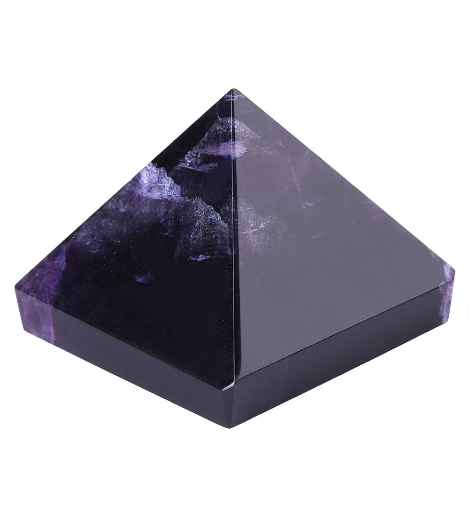 Amethyst Pyramid Purple Crystal Pyramid Figurine Egyptian Pyramids Figurine Statue Model Feng Shui Crafts Pyramids Gift - Buy Online on GoSupps.com