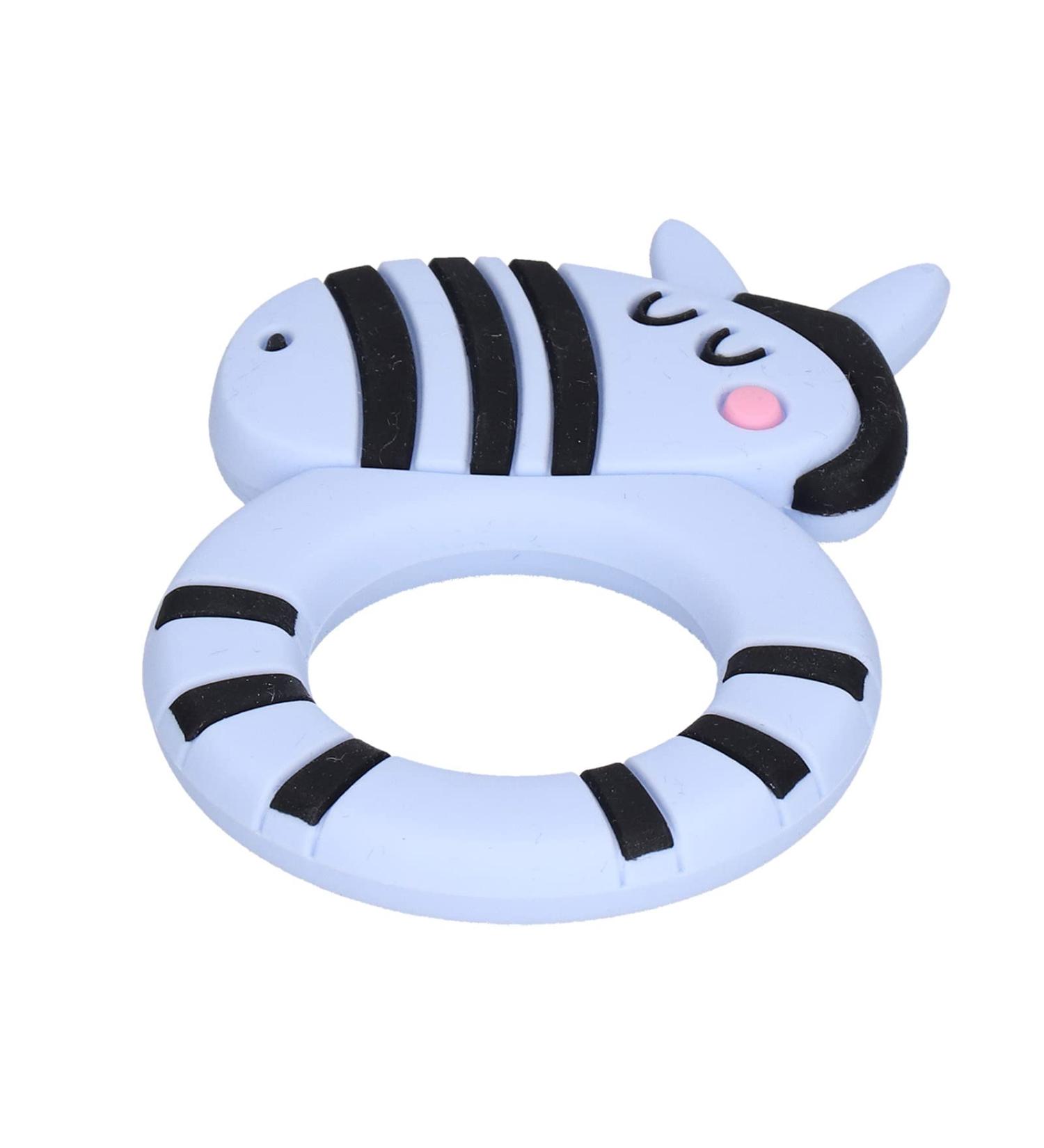 Portable Horse-Shaped Baby Teether - Teething Relief & Oral Care Grip Cleaner (Blue) - International Shipping - Buy Online on GoSupps.com
