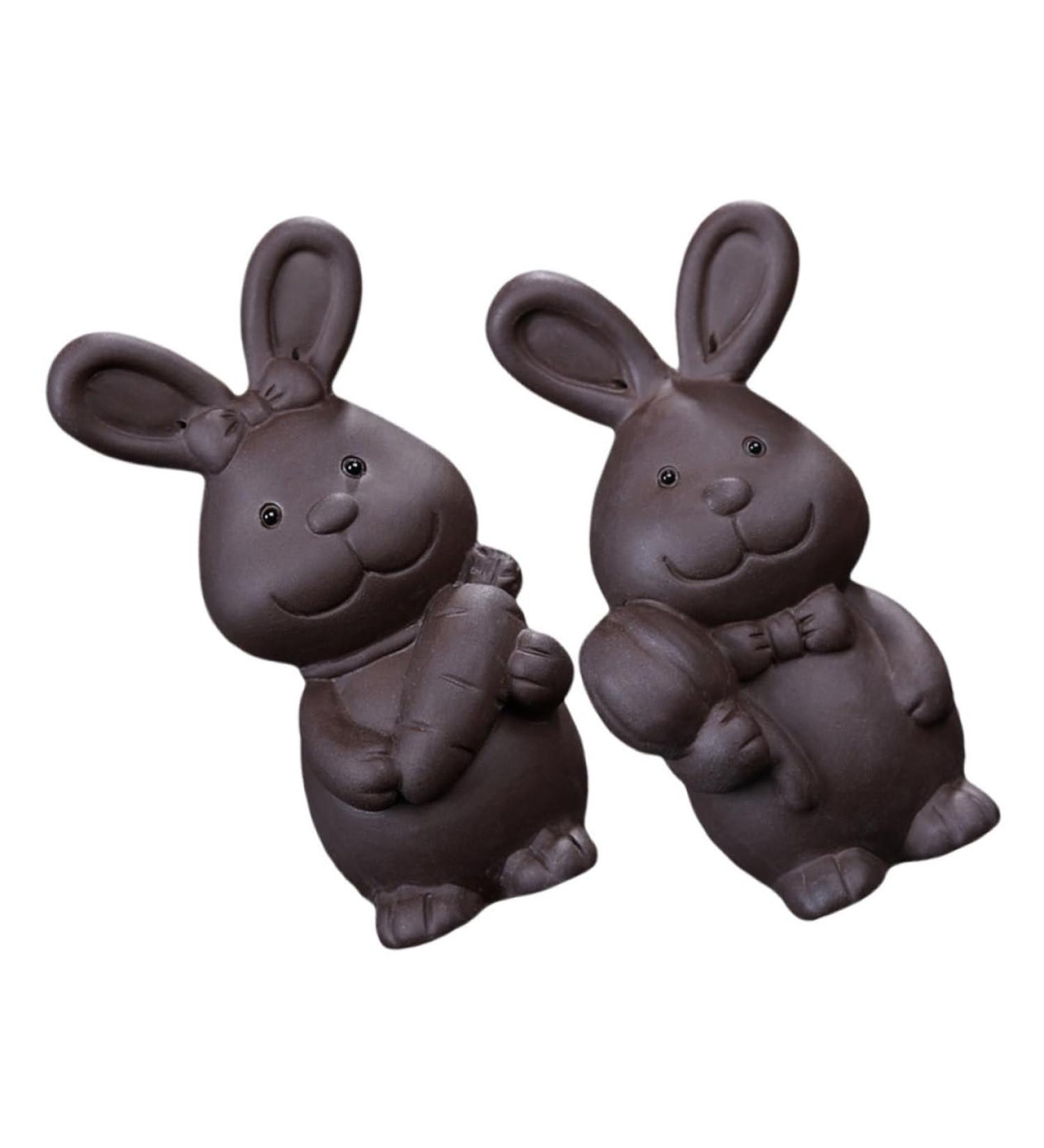 Alipis 2pcs Tea Pet Ornament Rabbit Purple Clay Ceramics - Buy Online on GoSupps.com