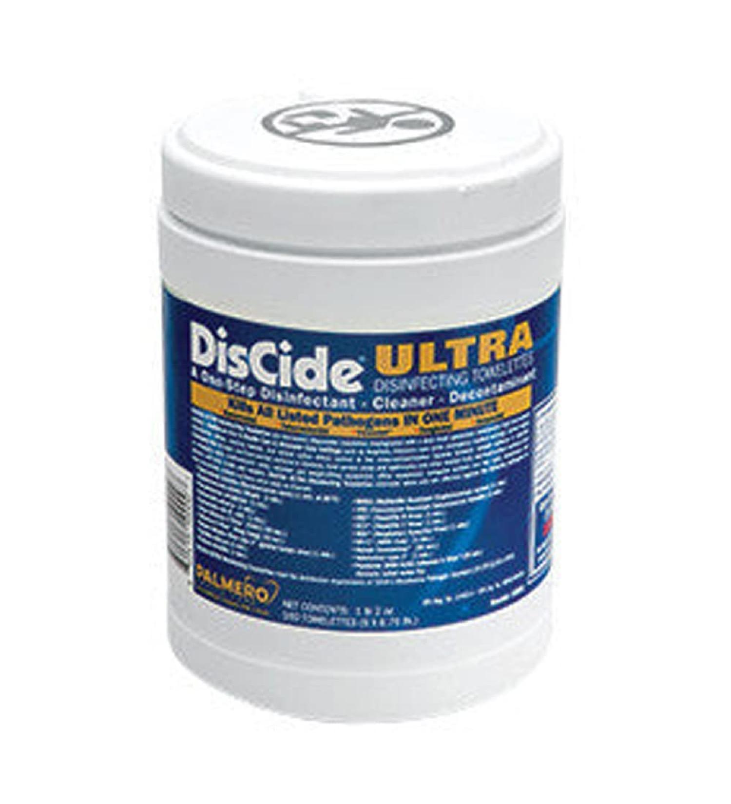 Palmero Health Care 60DIS Discide Ultra Disinfecting Towelette Can/160 Towelette 6X 6.75 Size