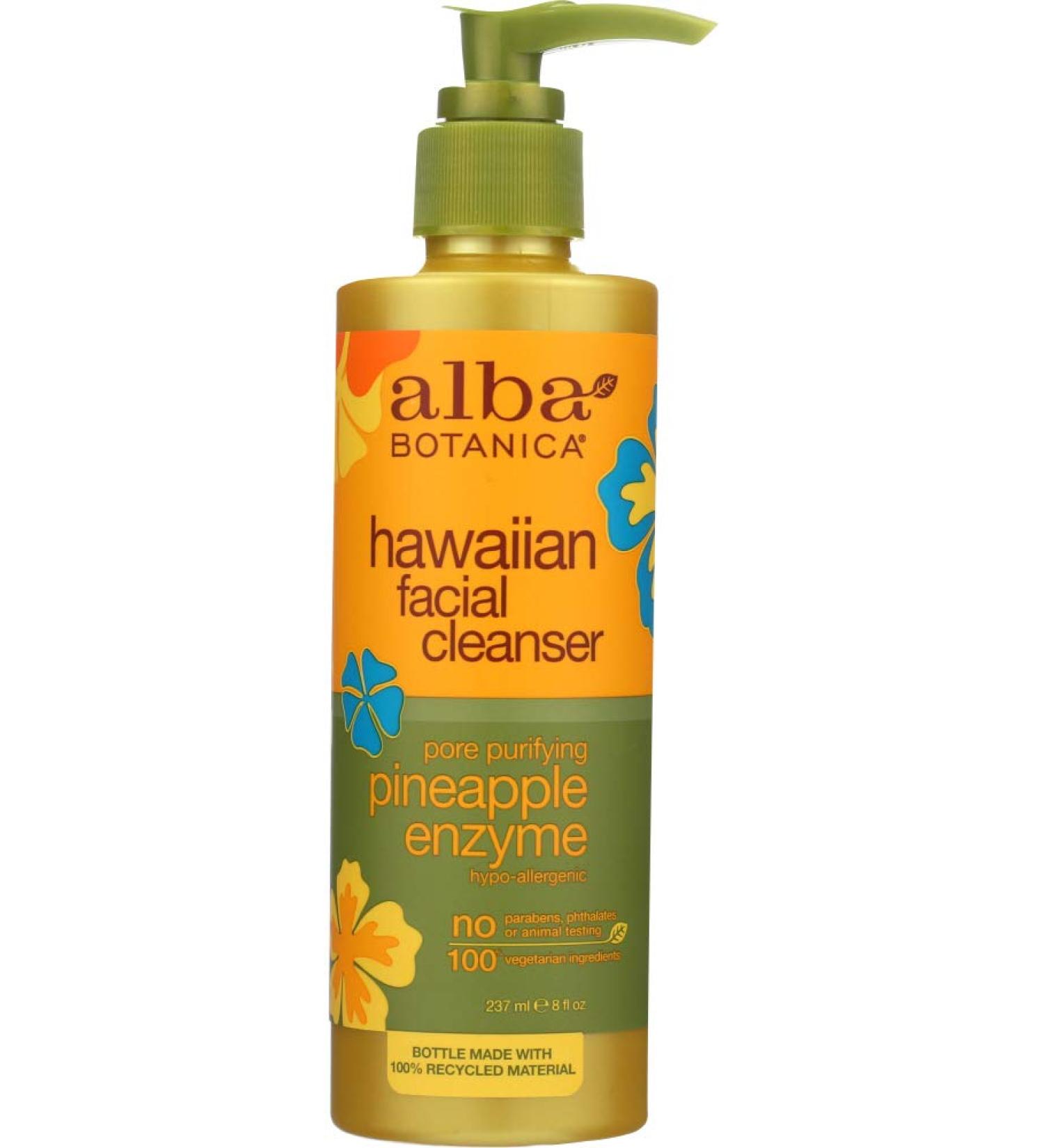 Alba Hawaiian Pore Purifying Pineapple Enzyme Facial Cleanser - 8oz | International Shipping Available - Buy Online on GoSupps.com