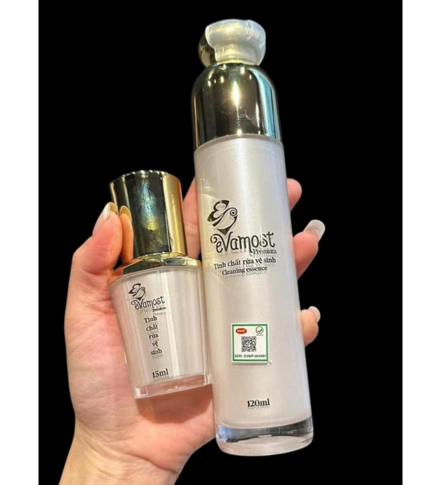 Dung Dich Ve Sinh Phu Nu Evamost Premium Cleaning Essence Set 120ml and 15ml Bottles Natural Ingredients - Buy Online on GoSupps.com