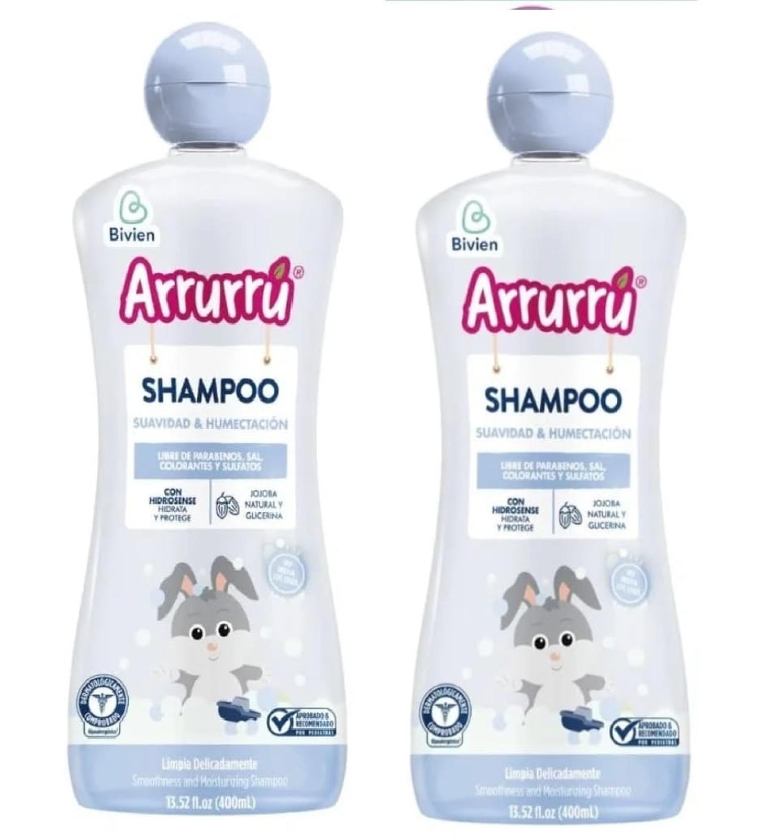 Arrurru Shampoo Set - Smoothness & Moisturizing with Jojoba & Glycerin for All Hair Types | 2x400ml (13.5oz) - International Shipping Available - Buy Online on GoSupps.com