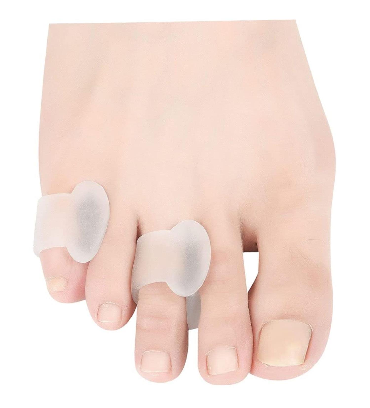 Pinky Toe Separators Translucent Gel Toe Protector Spreader Small Silicone Toe Spacers - Buy Online on GoSupps.com