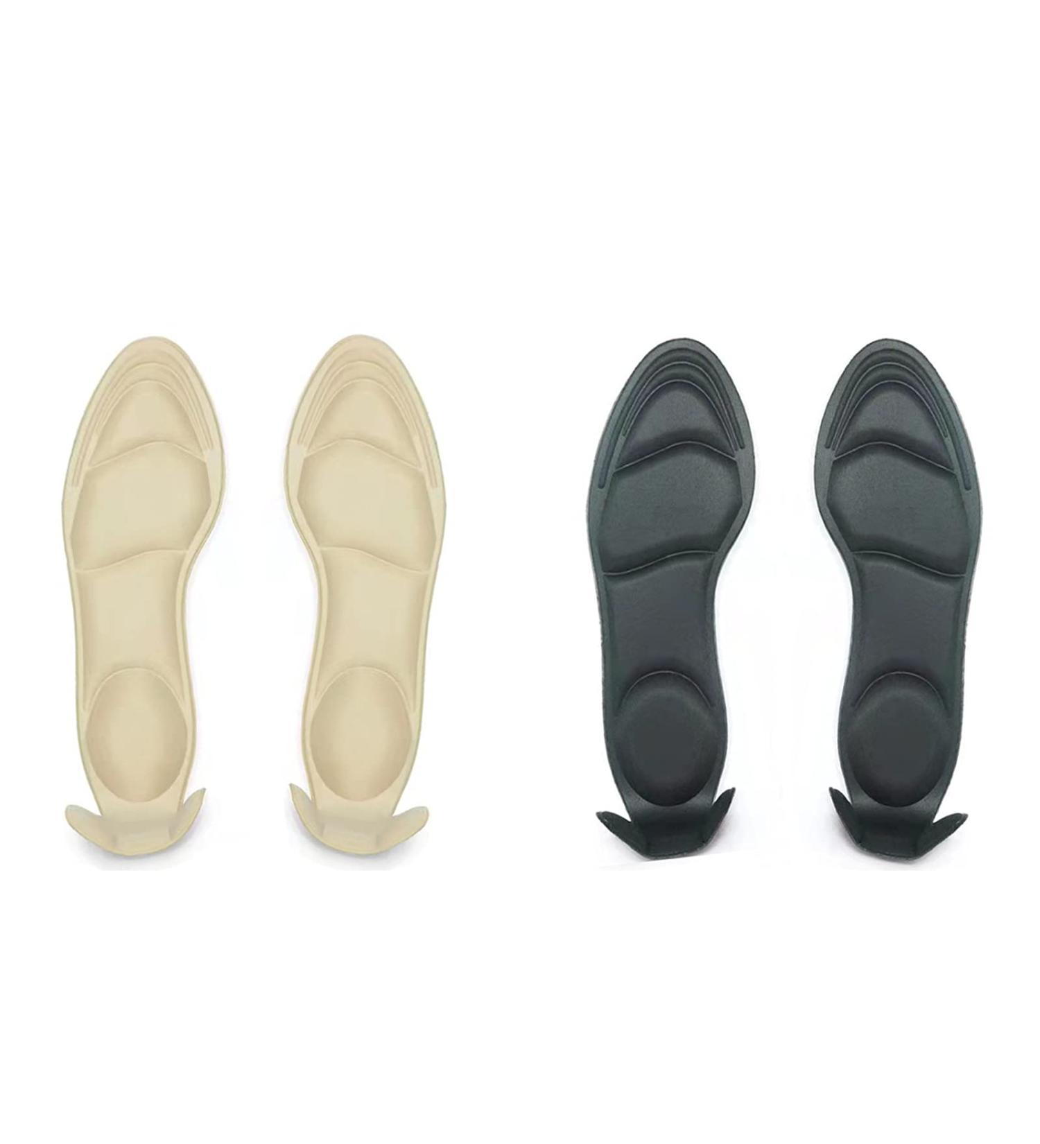 2 Pair Shoe Insoles for Women | Heel Inserts for Pain Relief | Arch & Metatarsal Support | Fits Sizes 4.5-9.5 - Buy Online on GoSupps.com