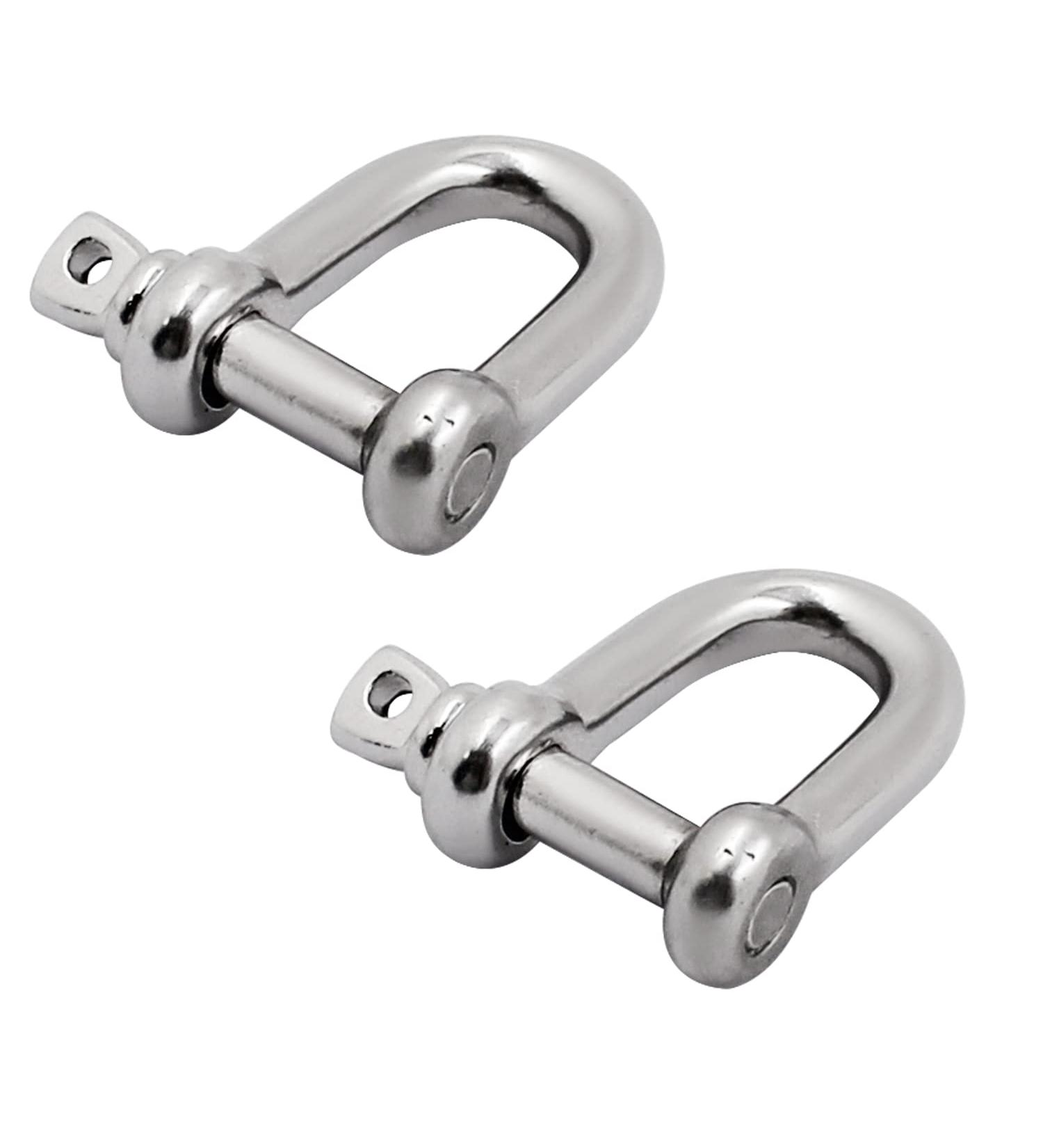 Shenghuis 316 Stainless Steel D Shackle Set - 3 Sizes (5/16, 3/8, 1/2) for Marine Boat Anchor - 2 Pack - Buy Online on GoSupps.com