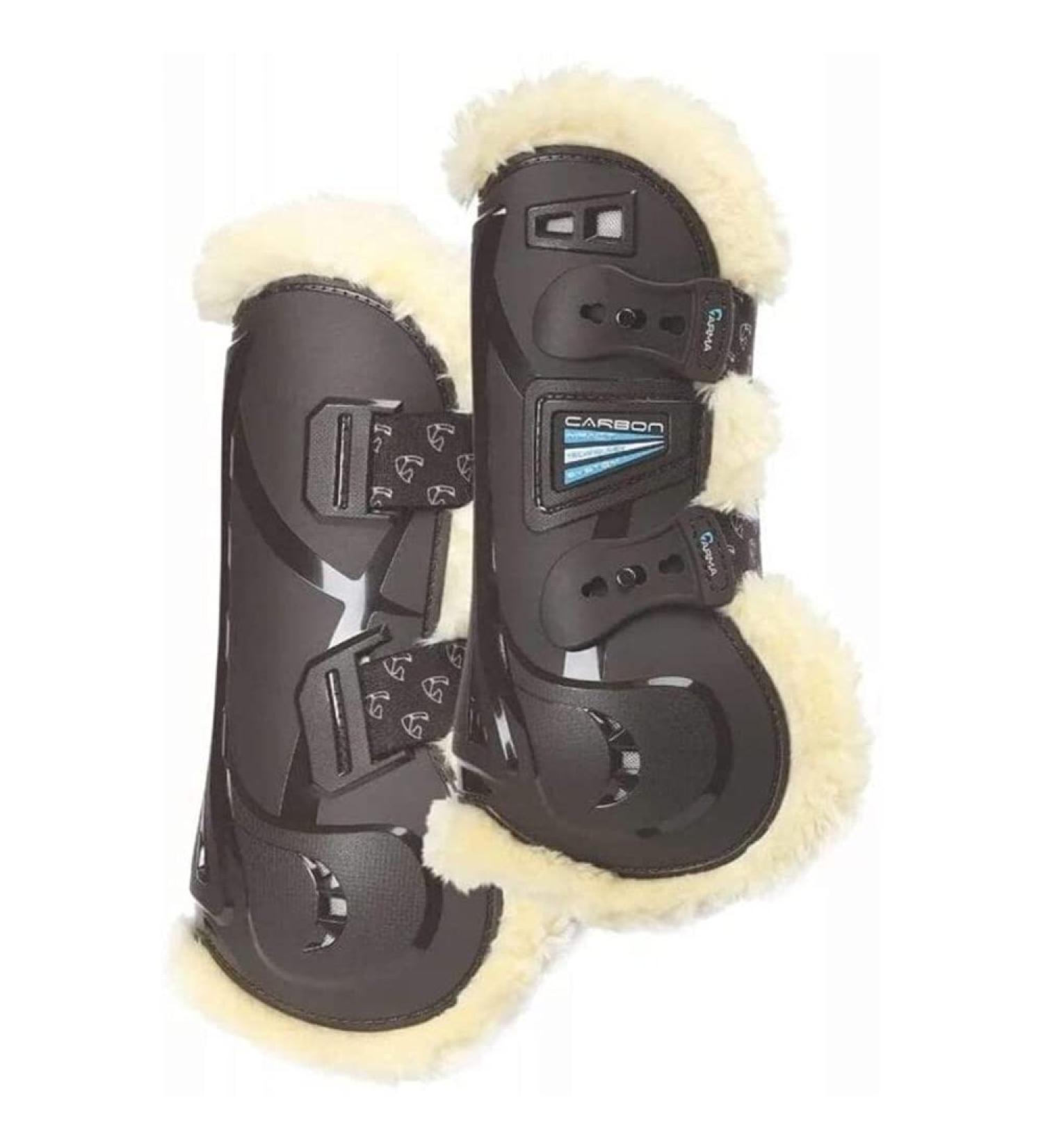 Shires Arma Carbon SupaFleece Tendon Boots - Brown Full Brown