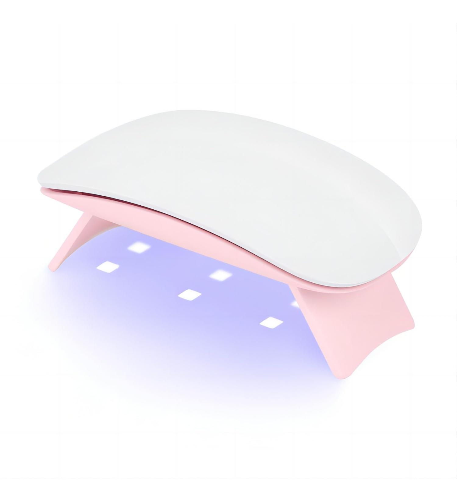 Madenia Mini UV Lamp for Gel Nails | 6W Portable USB Nail Dryer with 60s Timer - Pink UV LED Nail Lamp for Beginners & Shellac - Buy Online on GoSupps.com