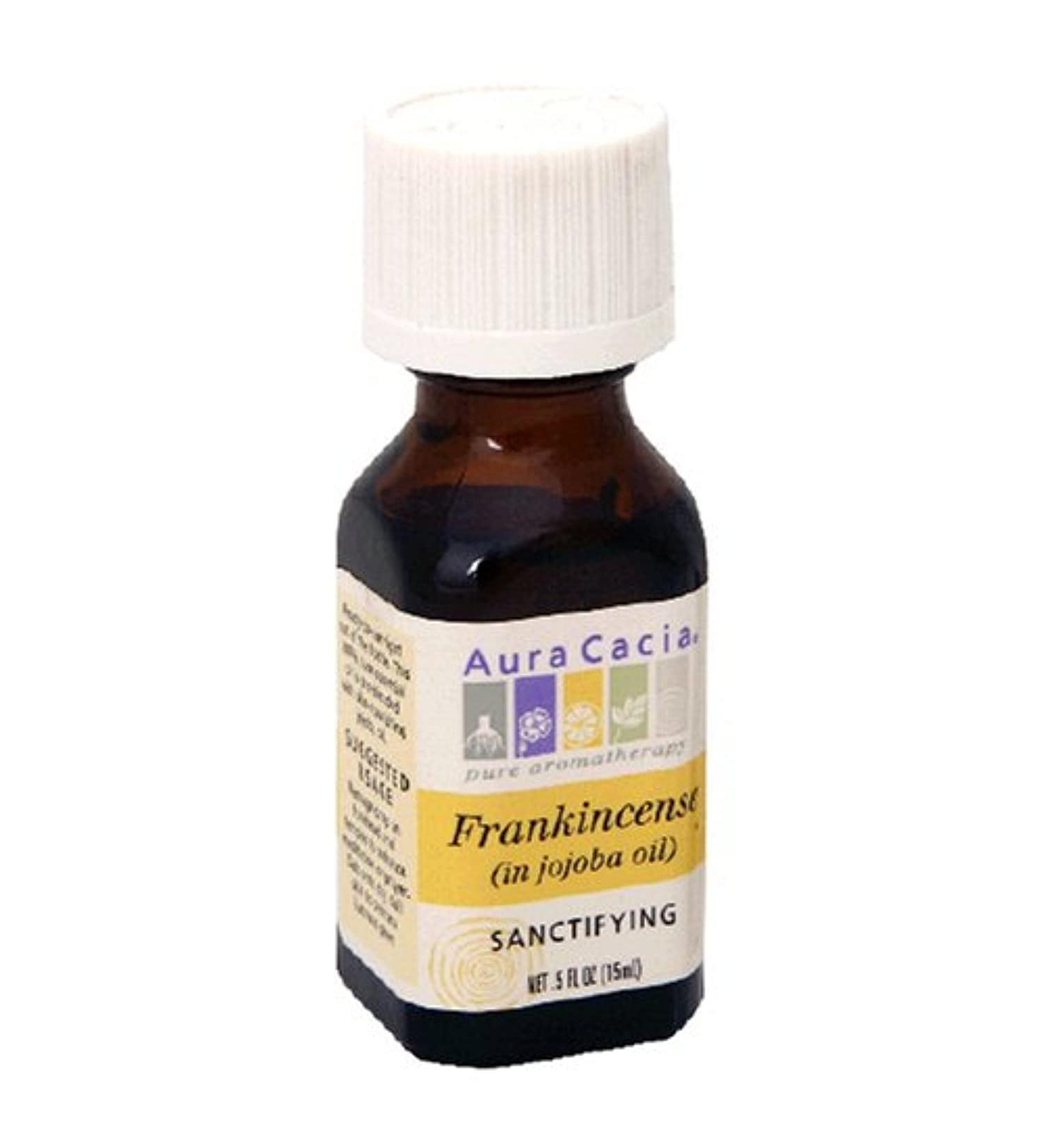 Aura Cacia Pure Aromatherapy 100% Pure Essential Oil Frankincense (in Jojoba Oil) Sanctifying 0.5-Ounces (Pack of 3) - Buy Online on GoSupps.com