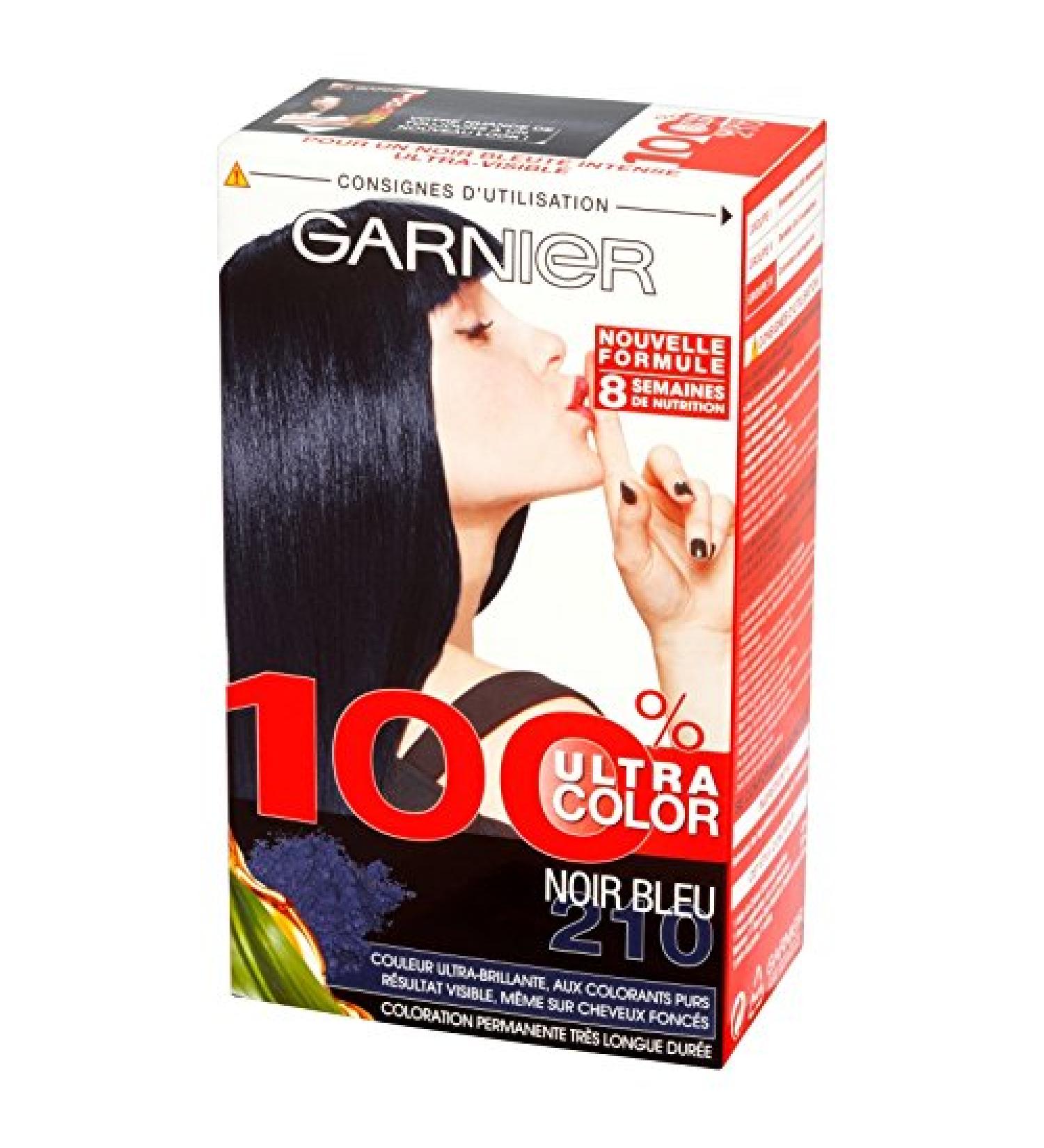 Garnier 100% Color Coloration N 210 Black Blue - Pack of 2