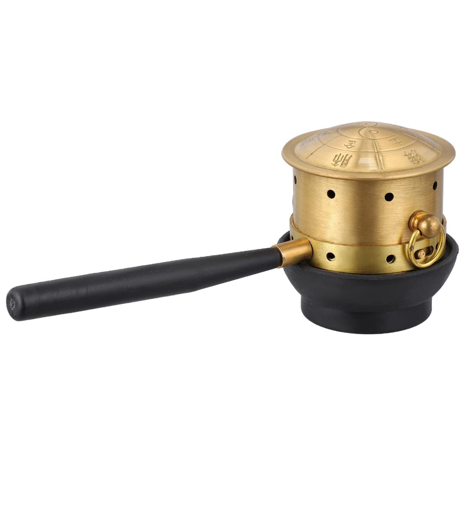 LALAFINA Moxibustion Box Set - Pure Copper Moxa Tank & Stab Burner | 16x6cm Chinese Cupping Cupboard - Buy Online on GoSupps.com