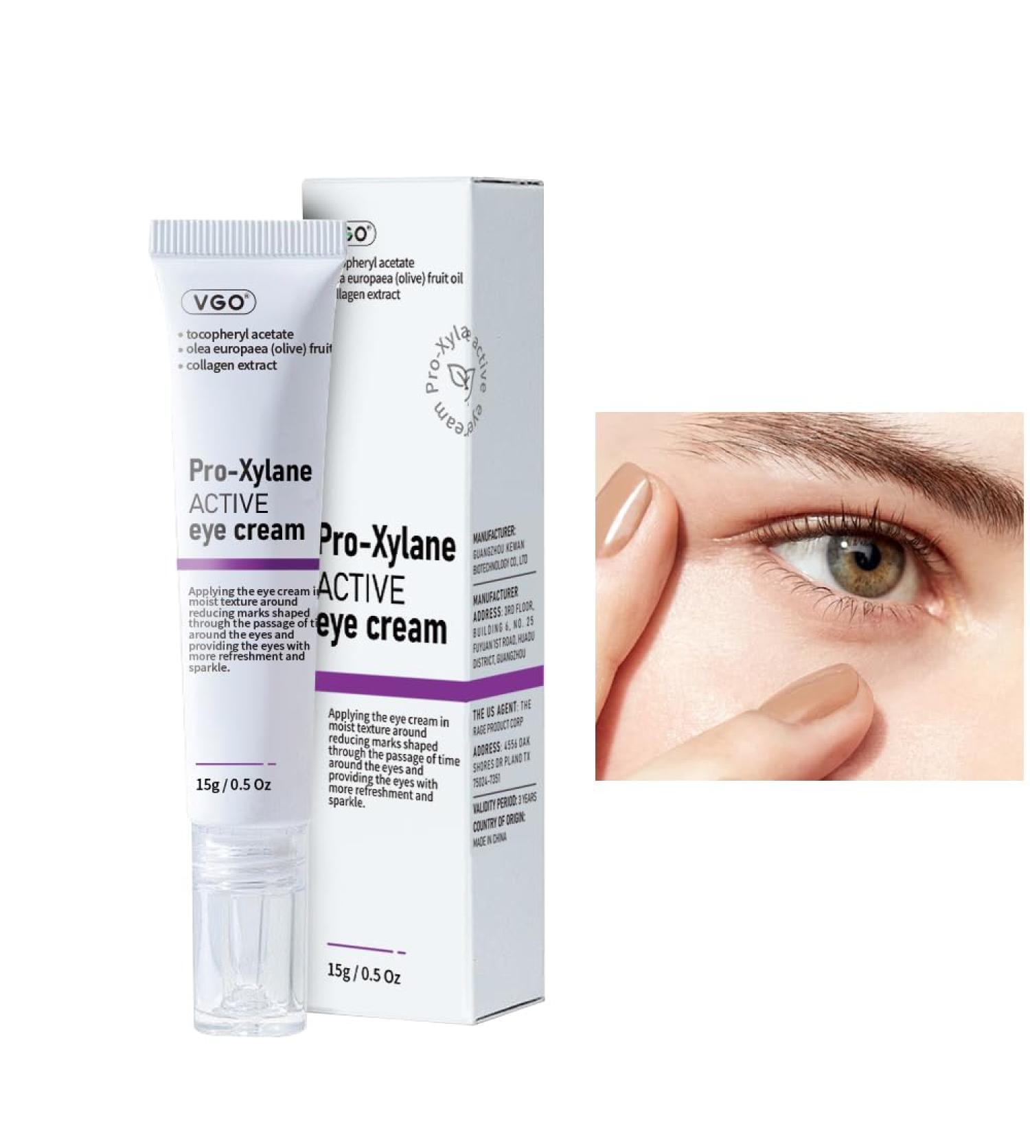 VGO Eye Cream - Dark Circles & Puffiness Repair with Pro-Xylane & 6D Hyaluronic Acid | Moisturizing Under Eye Cream - 15g/0.5oz - Buy Online on GoSupps.com