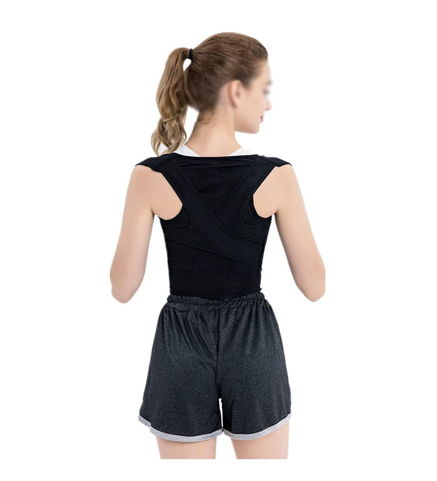 ZUIAI Lumbar Posture Corrector for Back Brace Adjustable Back Support Belt Shoulder Protection Posture Corset Adult(B XXL) XX-Large B - Buy Online on GoSupps.com