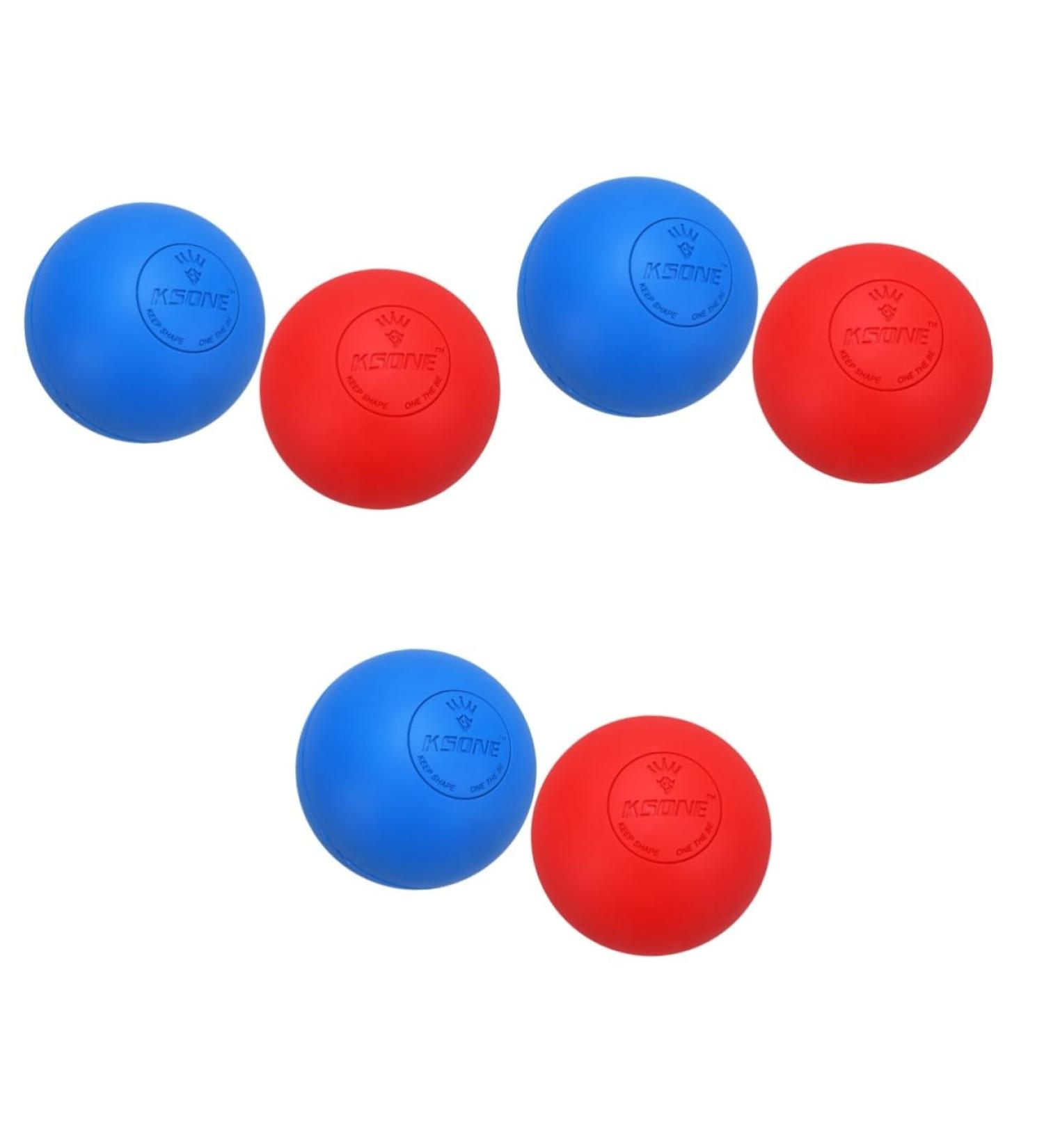 Partykindom 6 STK Rubber Massage Balls - Foot Exercise Yoga & Fascia Ball for Muscle Relief | International Shipping - Buy Online on GoSupps.com