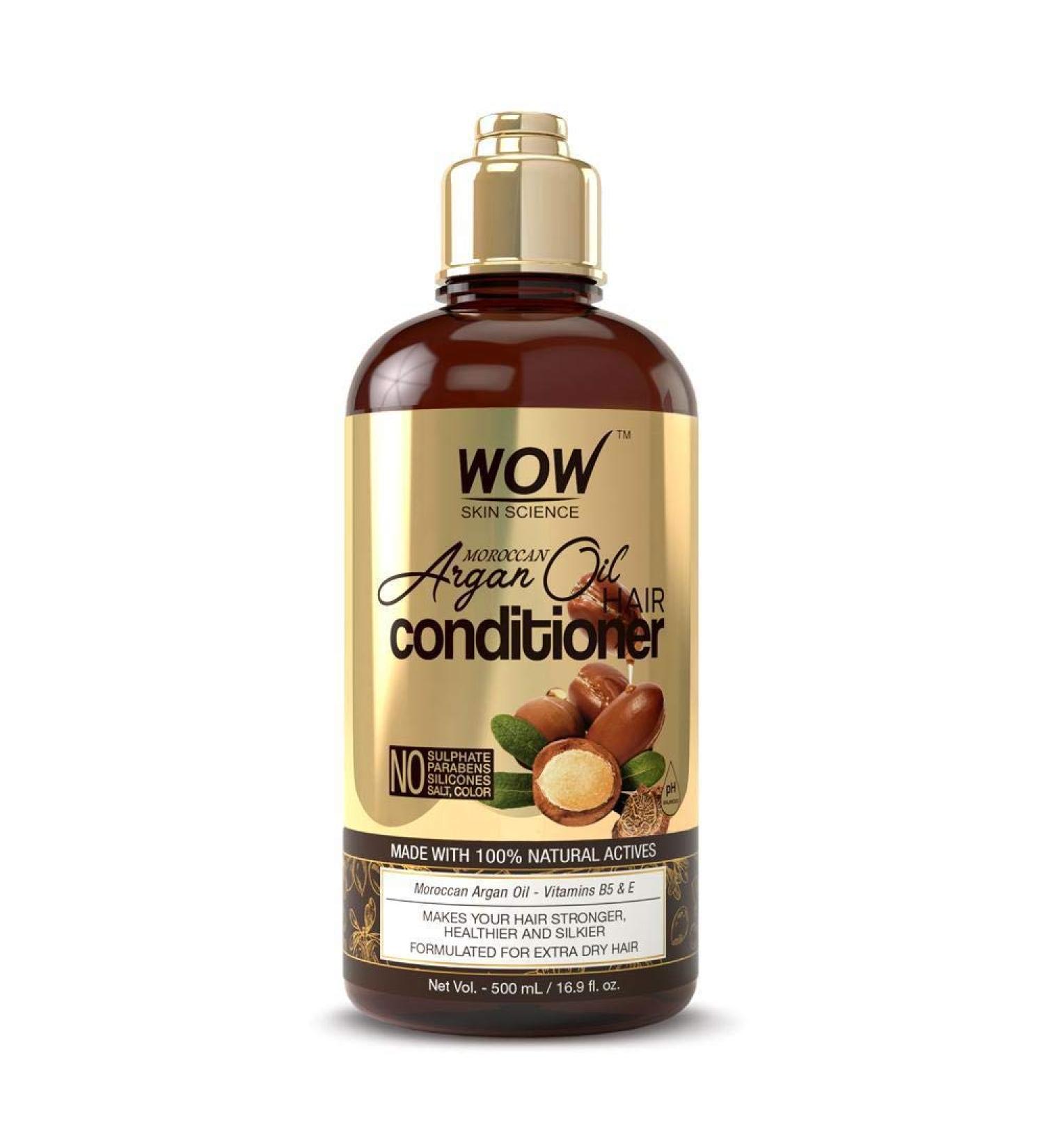 WoW Skin Science Moroccan Argan Oil Hair Rinsing - Shine Hydration & Itchy Scalp Relief (16.90 fl oz) - Buy Online on GoSupps.com
