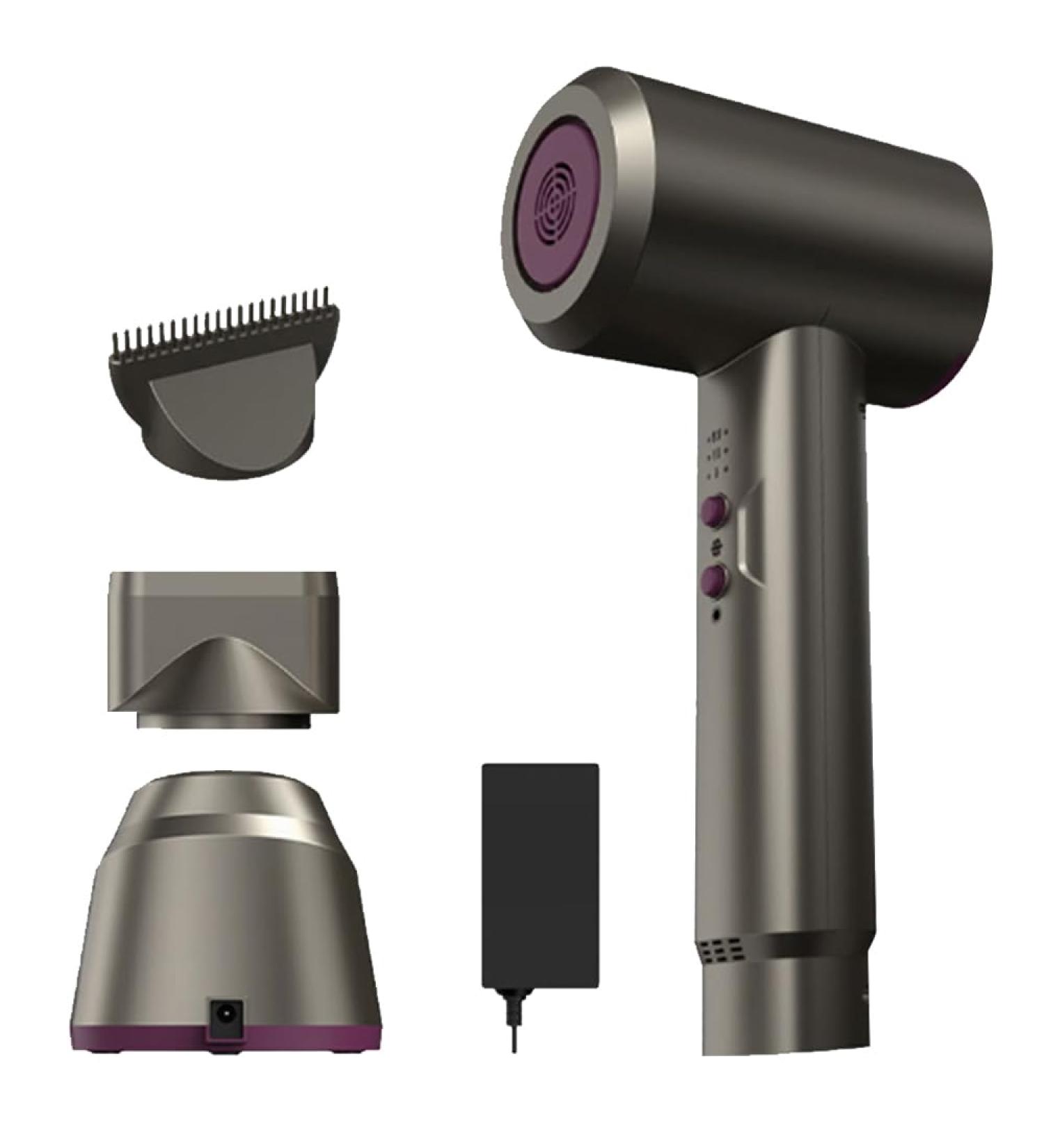 Cold/Hot Cordless Hair Dryer Portable Rechargeable Blow Dryer High-Speed Travel Hair Dryer Low Noise Home Hair Dryer for Women and Men - Buy Online on GoSupps.com