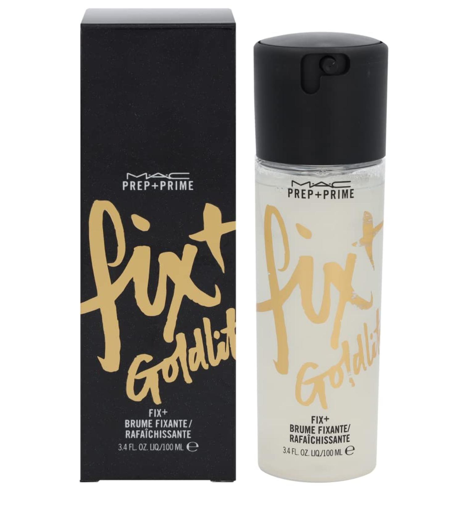 MAC Cosmetics Prep + Prime Fix+ Shimmer Goldlite 3.4 oz (100 ml) - Buy Online on GoSupps.com