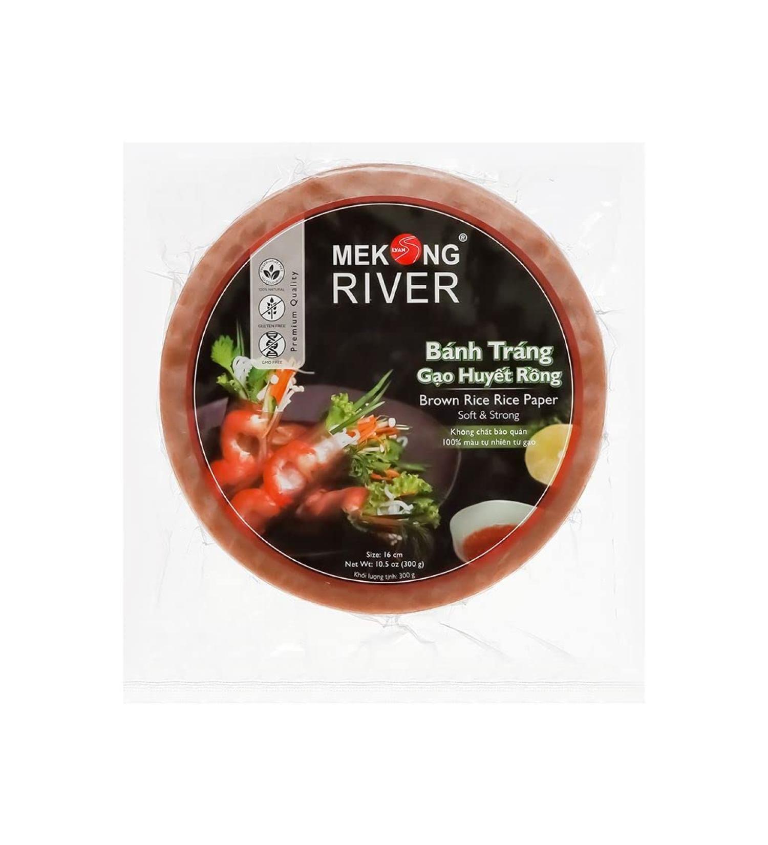 Mekong River Banh Vietnamese Brown Rice Paper 16cm (24 x 300g) - Buy Online on GoSupps.com