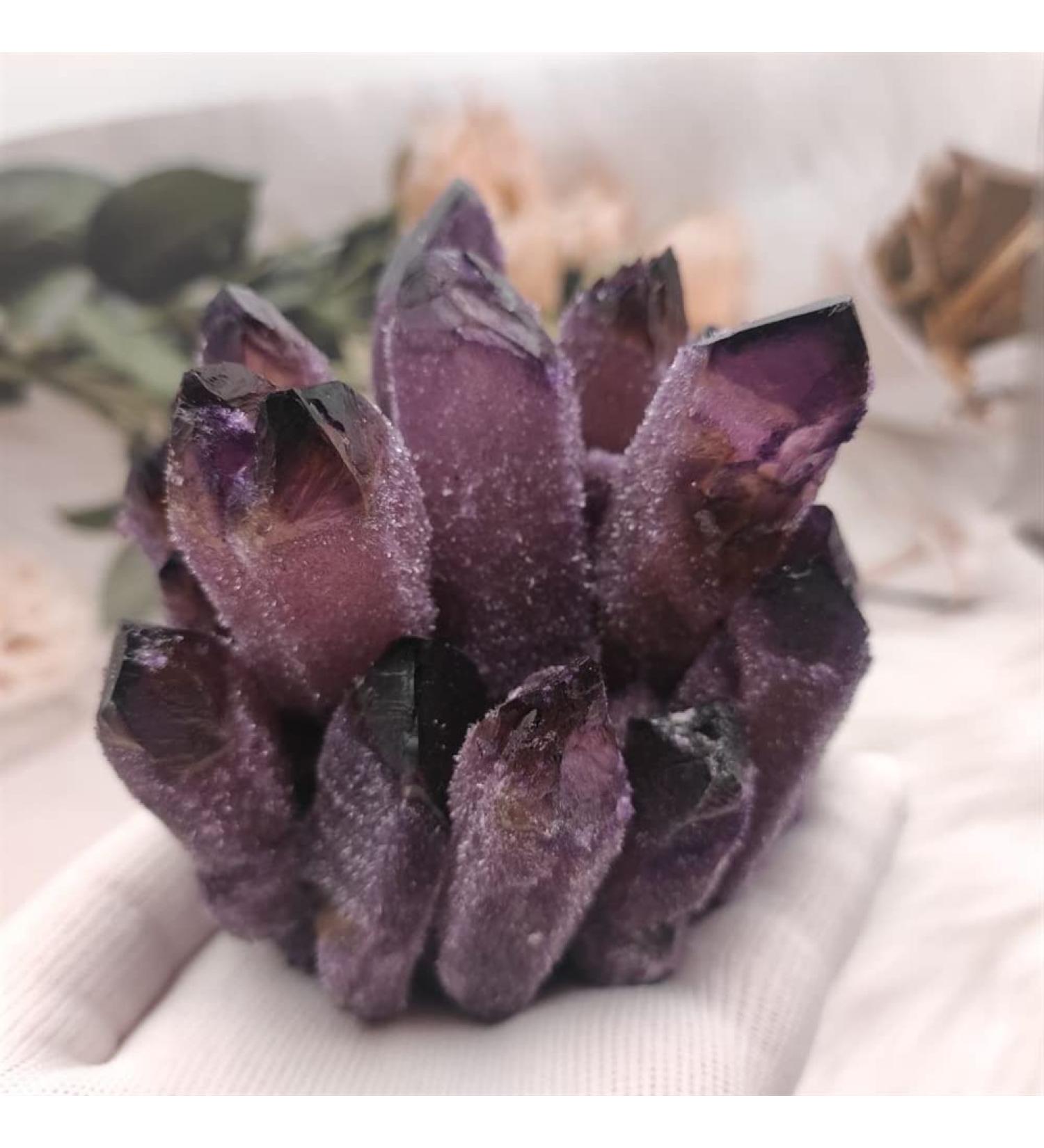 Home Decor 400-800g Natural Violet Quartz Crystal Cluster Crystals raw Gemstone for Home&Office Decoration fengshui Gifts Natural Crystal (Size : 500-600g) - Buy Online on GoSupps.com