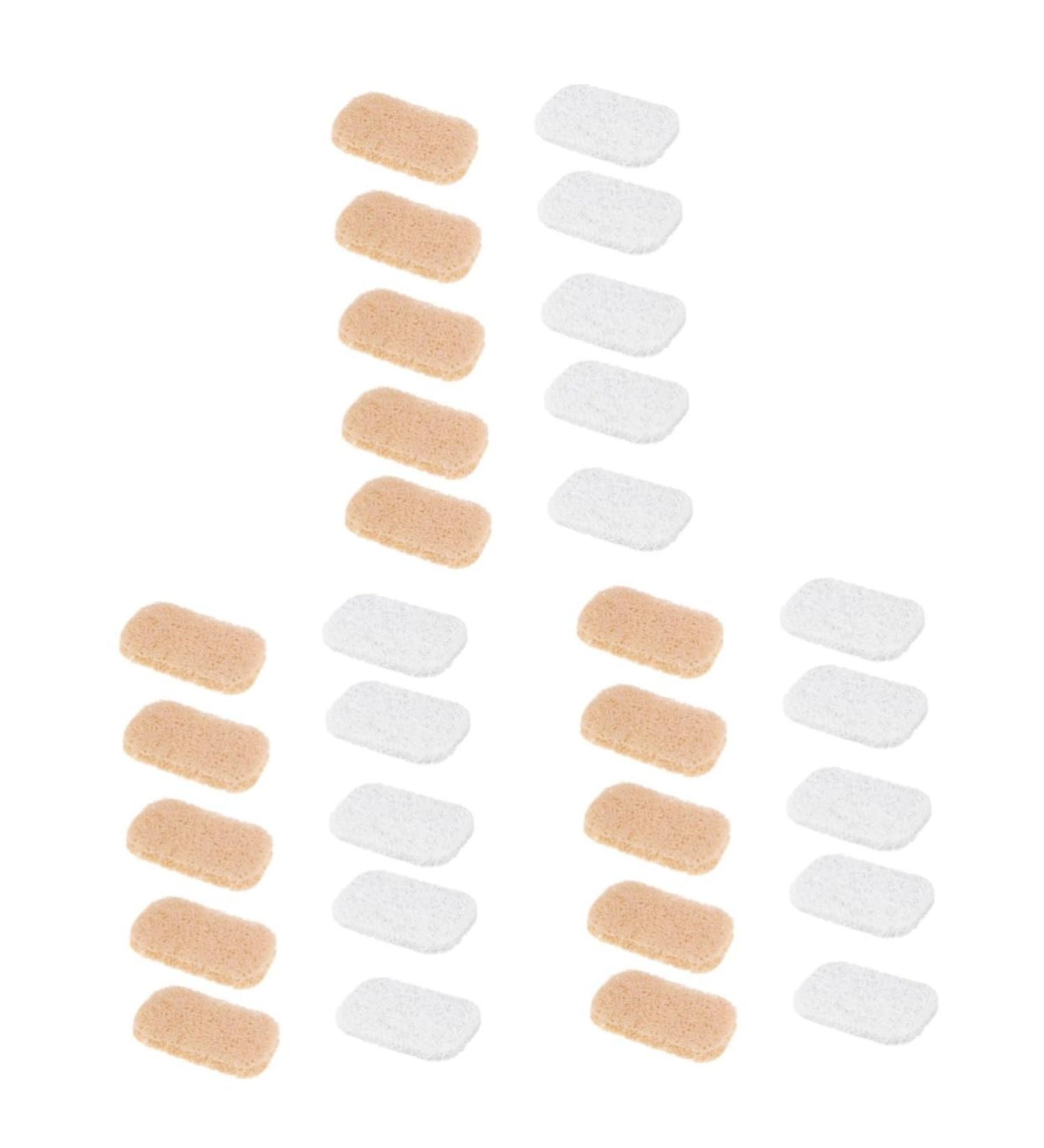 Ciieeo 30 Pcs Soap Dish Soapdish Ceramic Cutlery Holder Bar Gem Kit Seaside Decor Tooth Gems Soap Draining Case Metal Case Soap Drying Bathroom Soap Case Soap Holder Non-slip - Buy Online on GoSupps.com