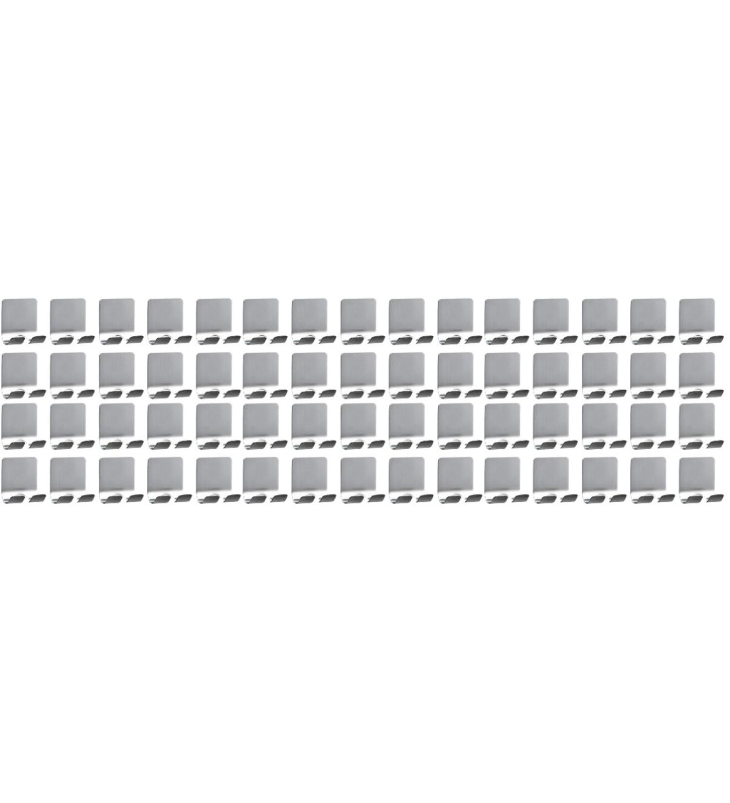 Zerodeko 60 pc Strong Sticky Hooks | Stainless Steel Self-Adhesive Bathroom Razor Holders & Hangers | Heavy-Duty Aluminum Bracket - Buy Online on GoSupps.com