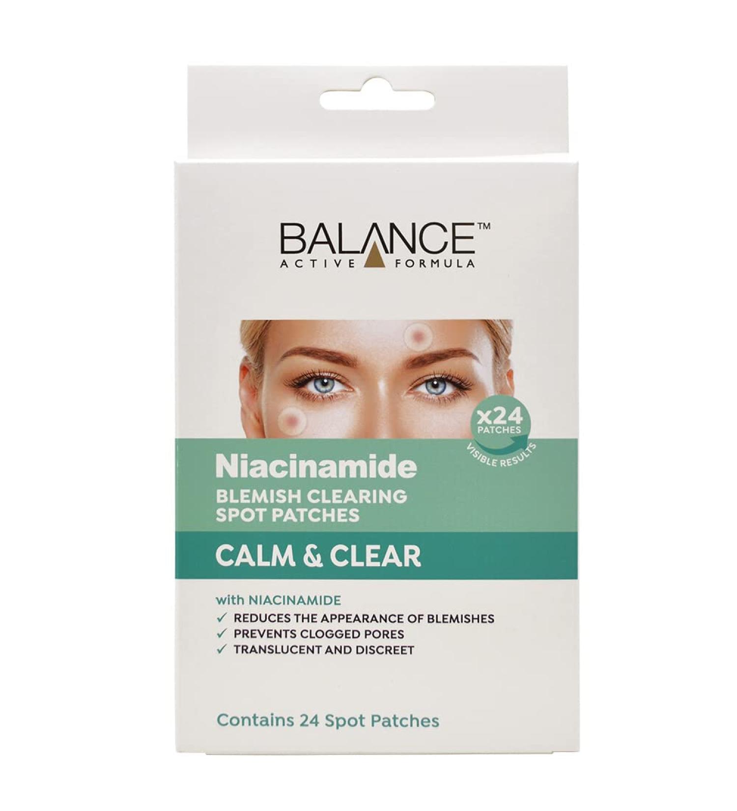 Balance Active Formula Niacinamide Spot Patches - Target Breakouts, Reduce Blemishes with Niacinamide & Salicylic Acid - Buy Online on GoSupps.com
