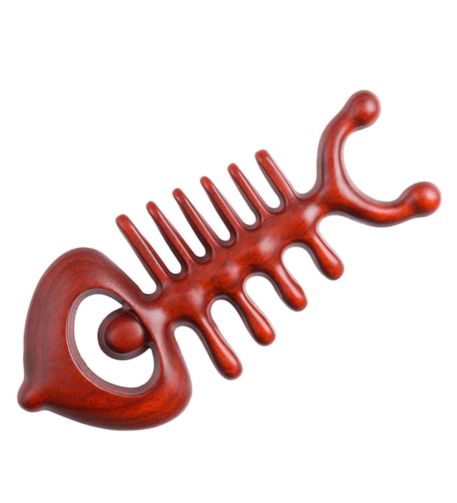 Tovinanna Wooden Comb - Premium Back & Body Massager Tool | Wide Tooth Rosewood Scalp Comb for Relaxation & Wellness - Buy Online on GoSupps.com