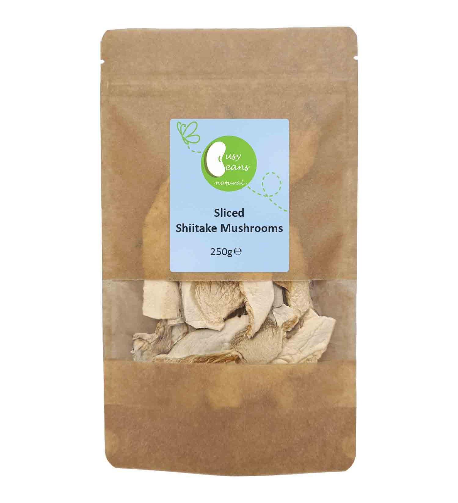 Dried Sliced Shiitake Mushrooms by Busy Beans (250g)