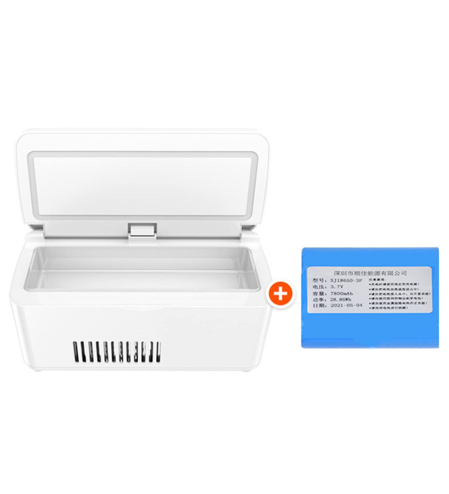 Niczu Portable Insulin Freezer Mini - Rechargeable Medicine Storage Refrigerator, LED Display - Ideal for Travel, Camping, Work - White - Buy Online on GoSupps.com