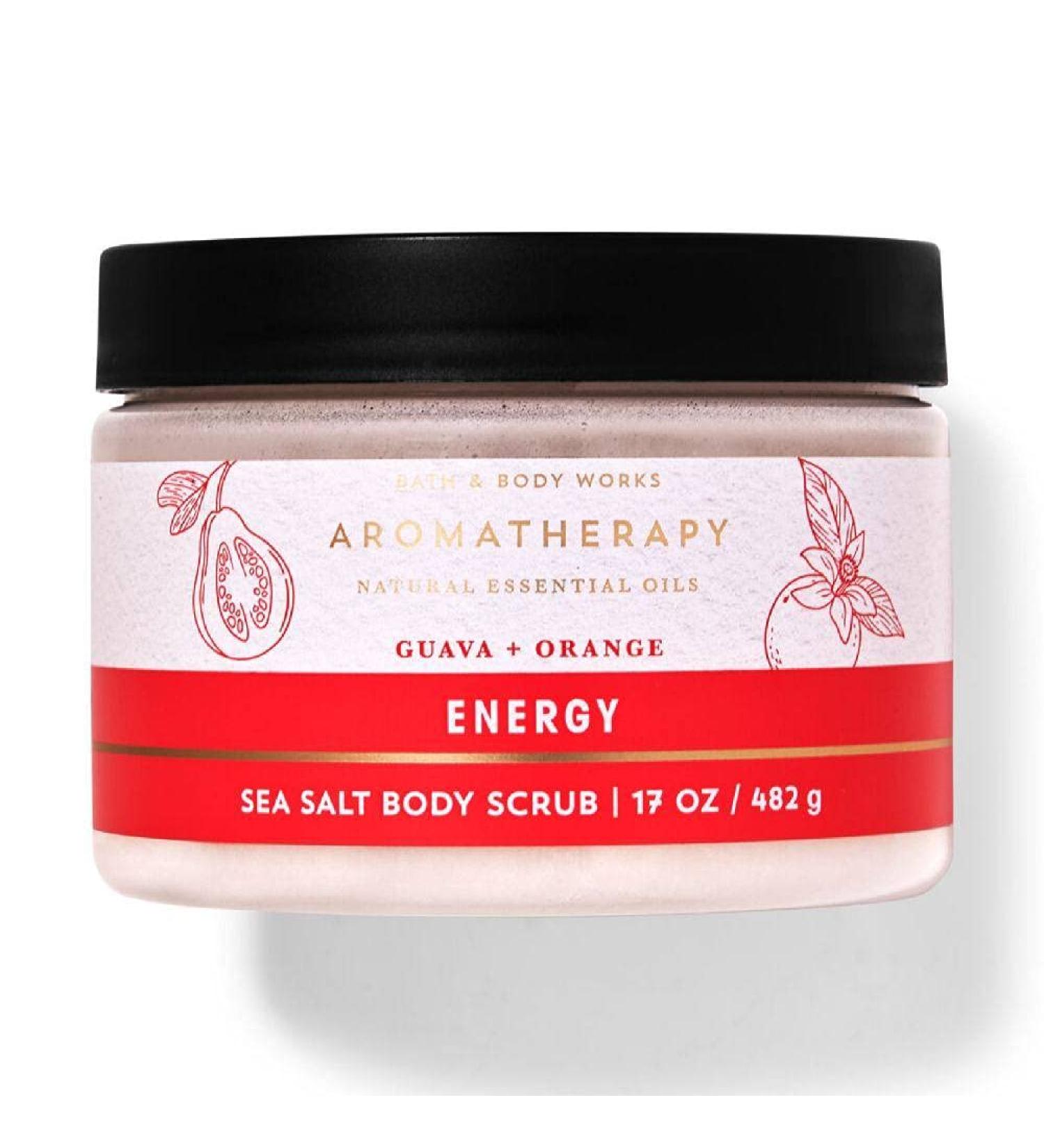 Bath and Body Works Aromatherapy Guava Orange Sea Salt Body Scrub 17 oz