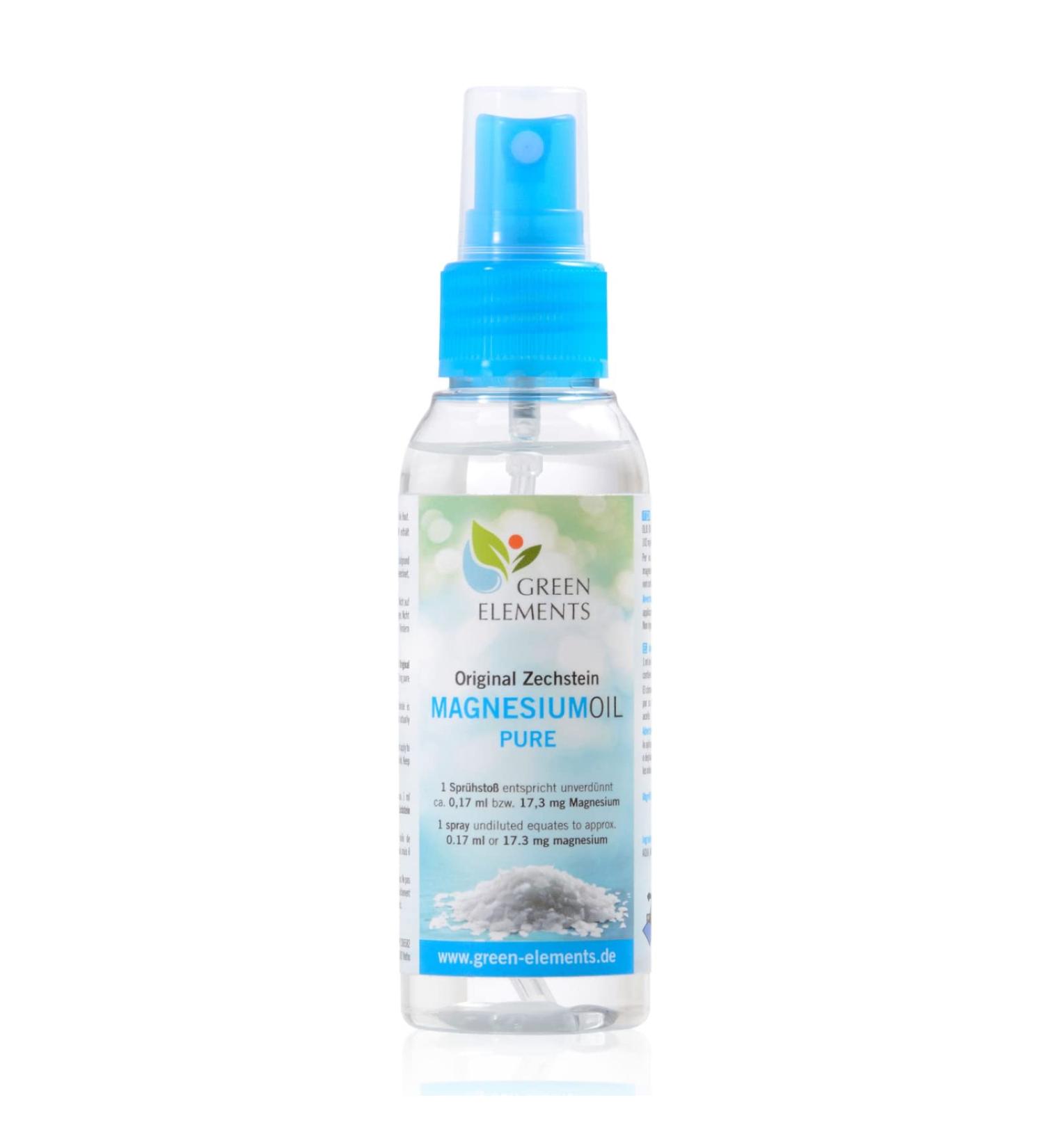 Zechstein Magnesium Oil PUR - 100ml Natural Brine Spray for Muscle Relief & Relaxation | International Shipping Available - Buy Online on GoSupps.com
