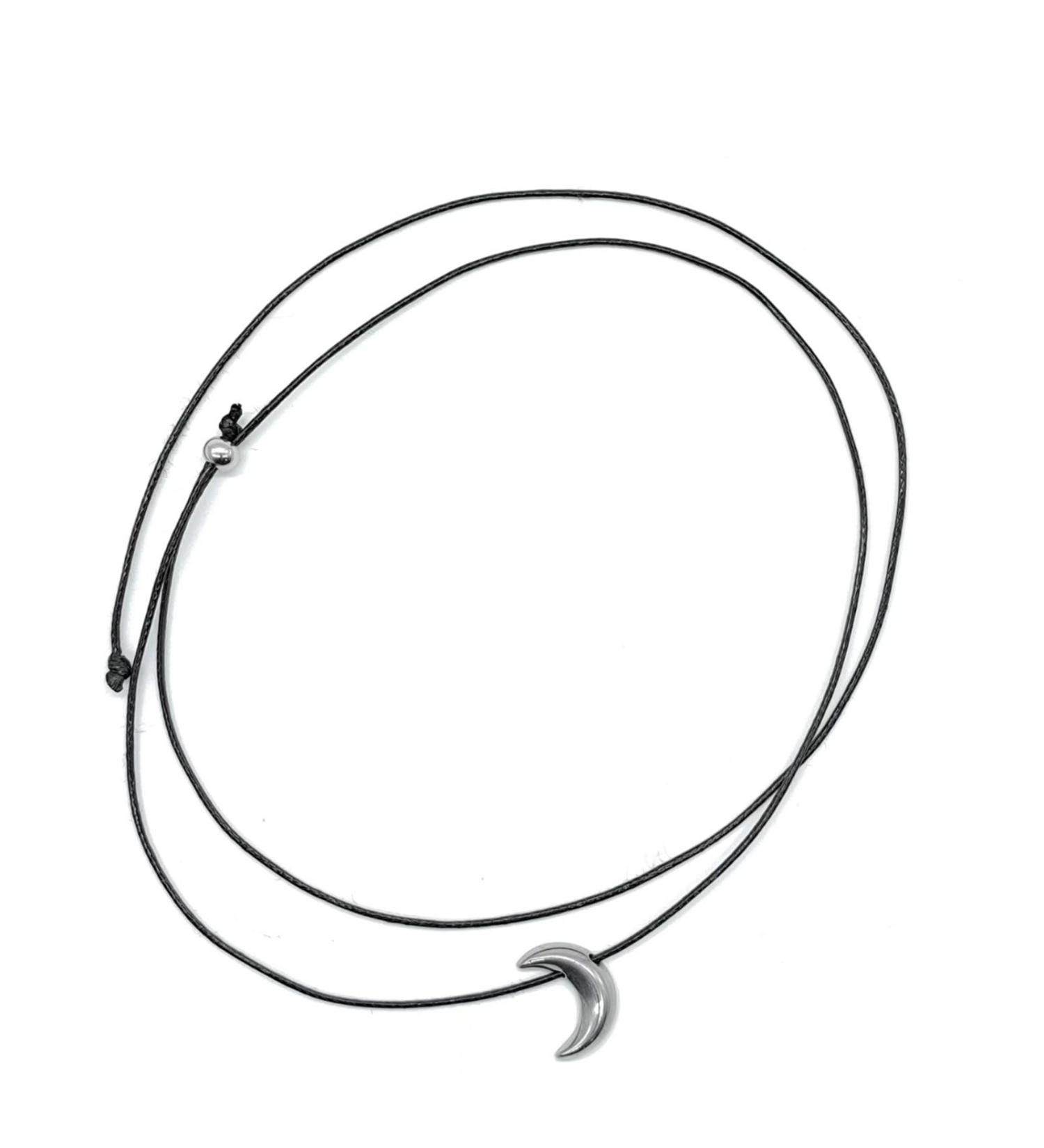 Oralgo's Elegant Moon Necklace - Adjustable Cordal Jewelry for Women & Girls - Stylish Accessory - Buy Online on GoSupps.com