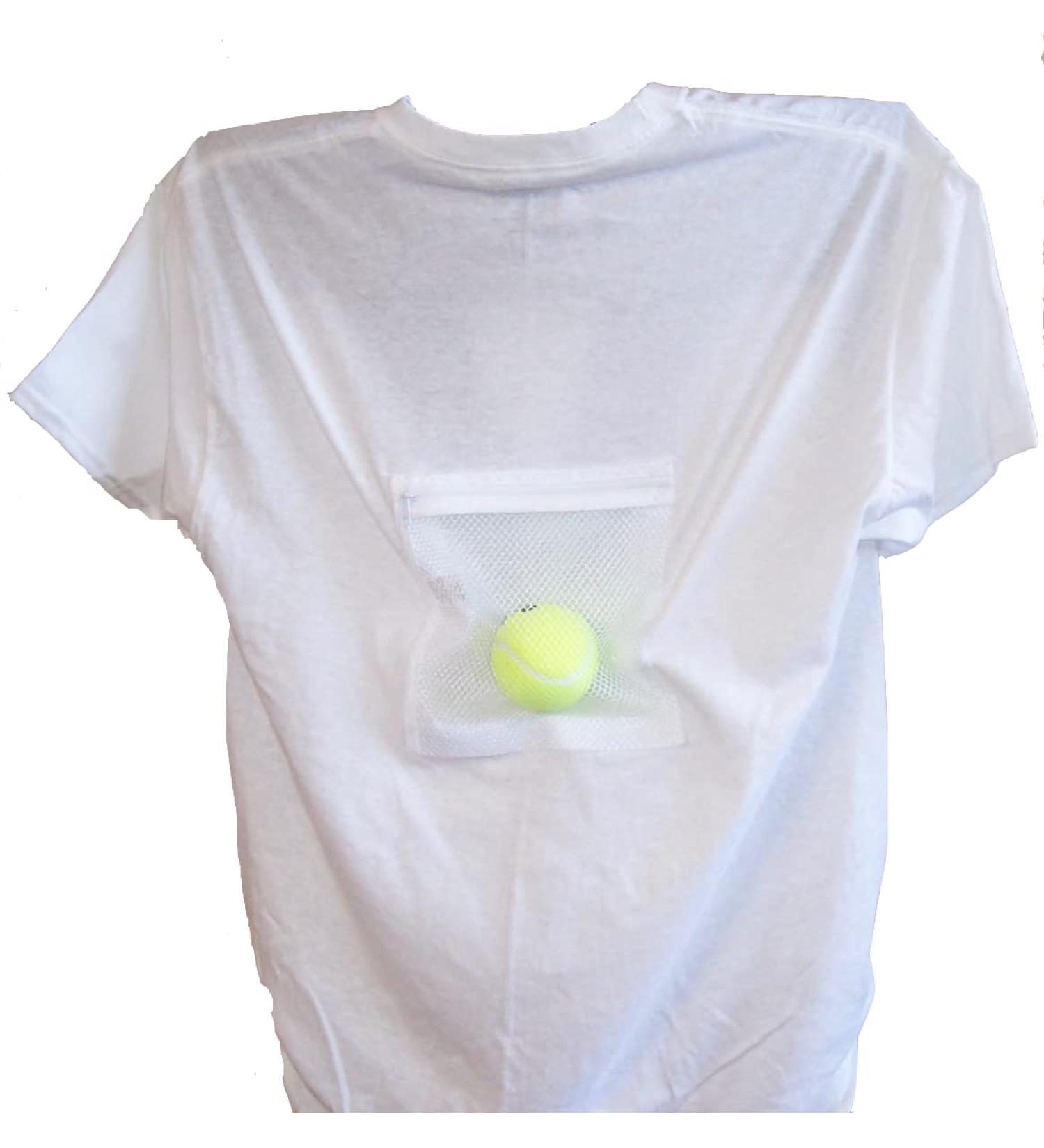 Original Snore Stopping Tennis Ball T-Shirt - Comfortable Solution for Snorers - White - Buy Online on GoSupps.com