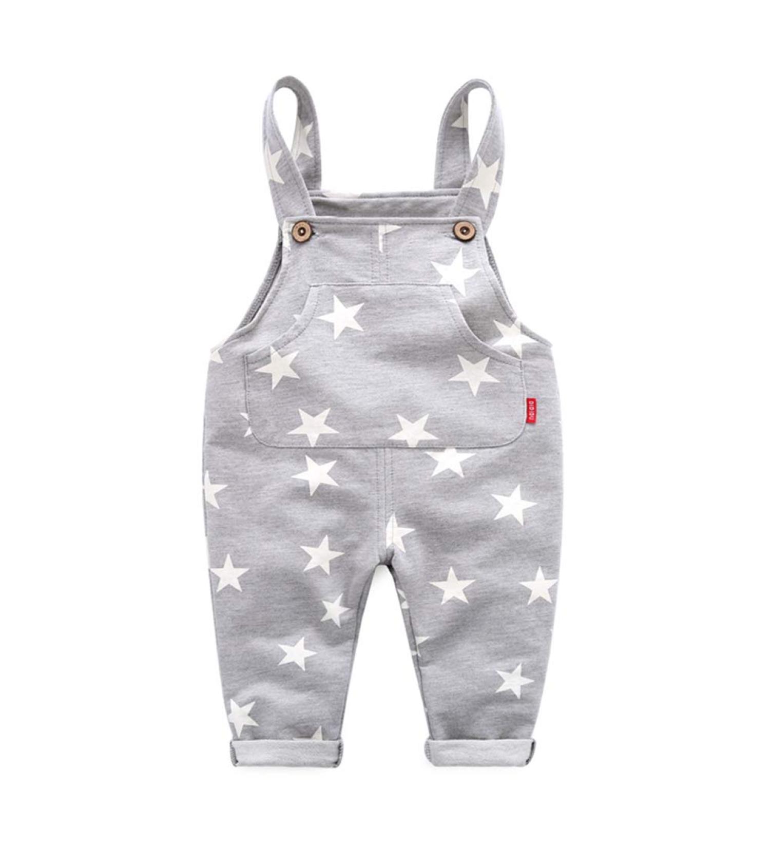 Mud Kingdom Little Boys Star Overalls - 3 Years, Gray - Buy Online on GoSupps.com