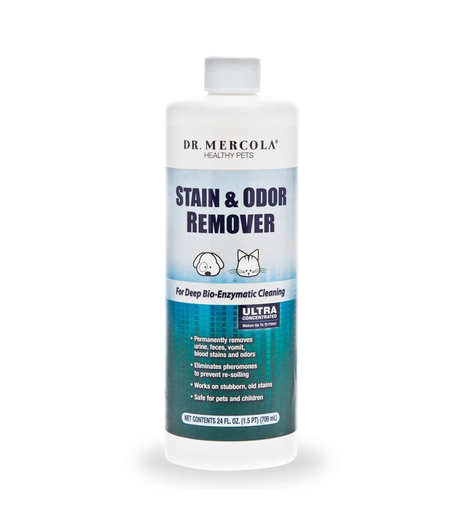 Dr. Mercola Pet Stain and Odor Remover 24 FL oz - Safe for Pets & Children | International Shipping Available - Buy Online on GoSupps.com