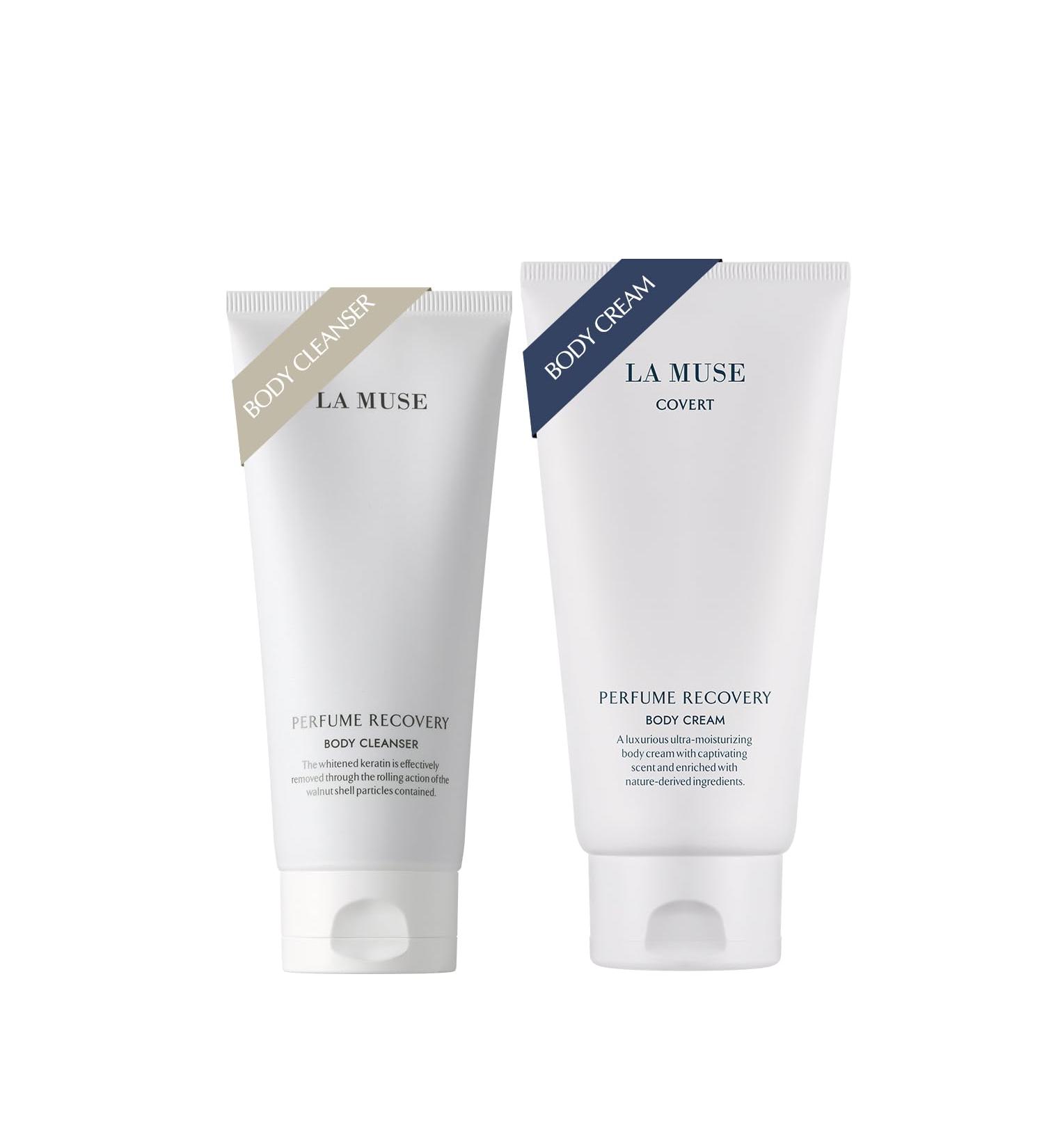 LA MUSE Body Care DUO: Perfume Recovery Body Cream(Covert 10.14fl oz) & Body Cleanser(6.76 fl oz) Best Korean Skin Care Body Care Set - Buy Online on GoSupps.com