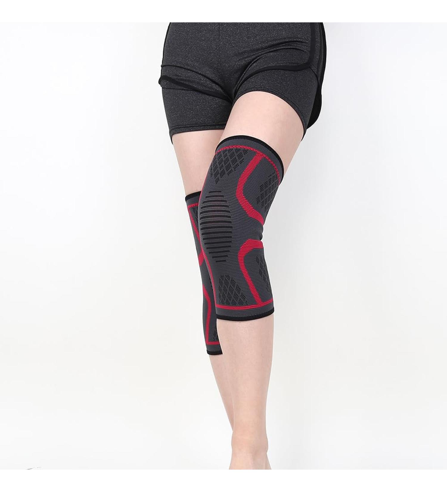 Buy Sports Knee Pads & Compression Sleeves for Pain Relief | Red XL | Perfect for Running & Aerobic Exercise - Buy Online on GoSupps.com