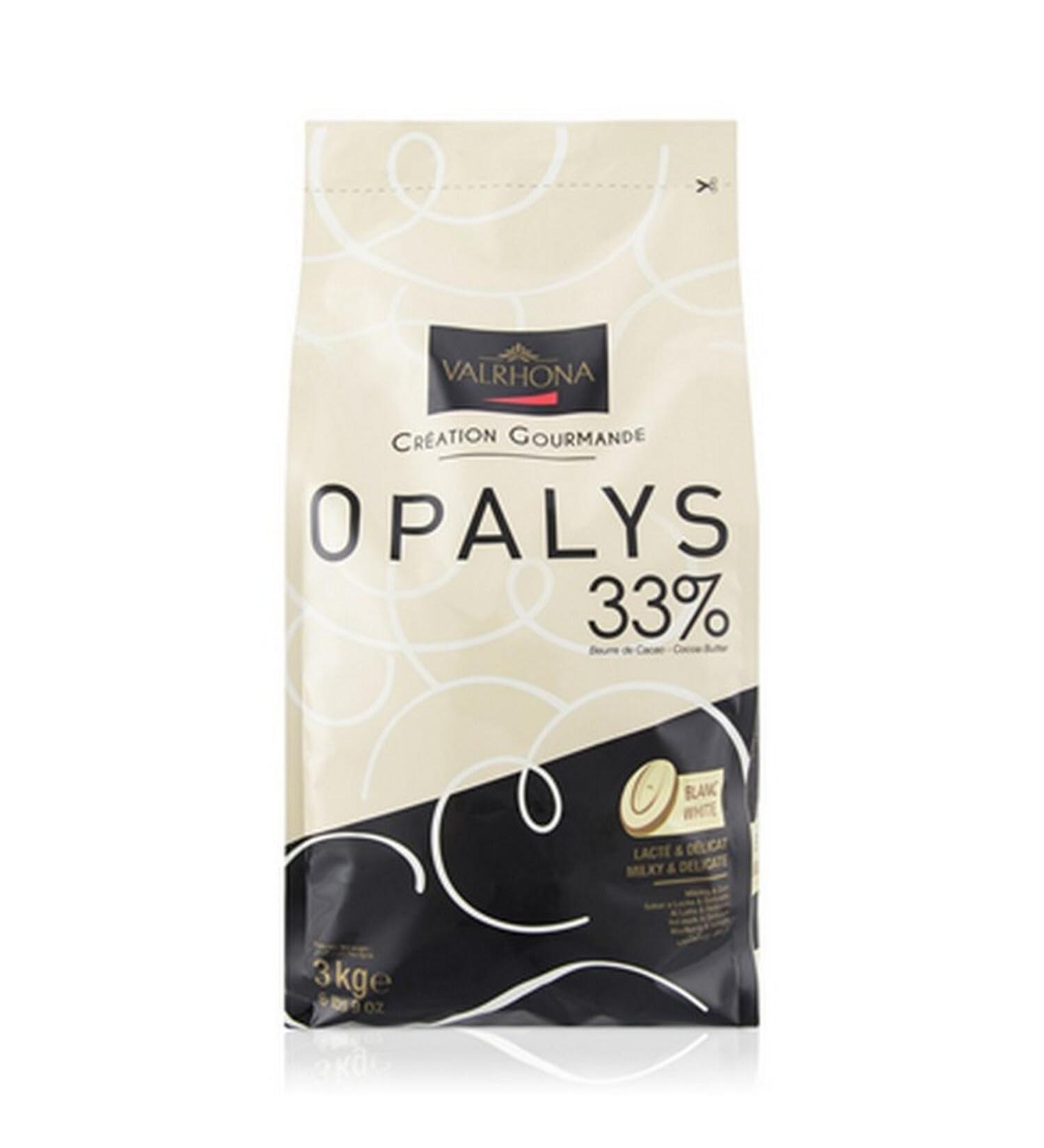 Valrhona White Chocolate Bean 33% Opalys 3kg