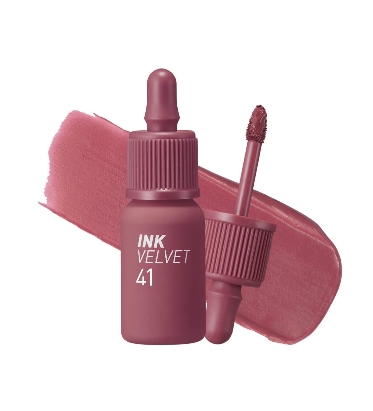 Peripera Ink the Velvet Lip Tint - High Pigment, Longwear, Weightless - 041 Cool Off Rosy - Buy Online on GoSupps.com