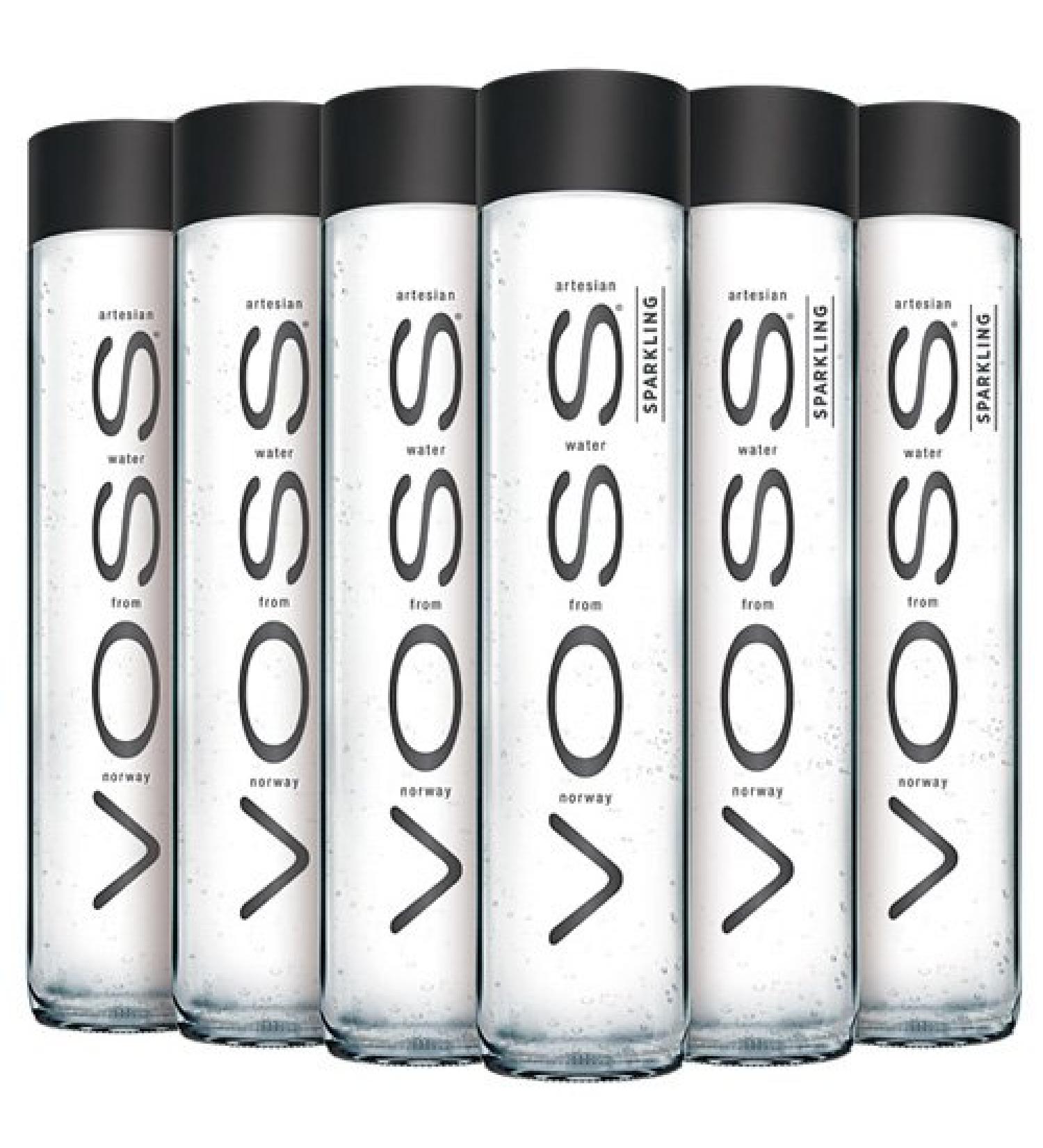Voss Mineral Water Sparkling Glass 375 ml 6 pieces