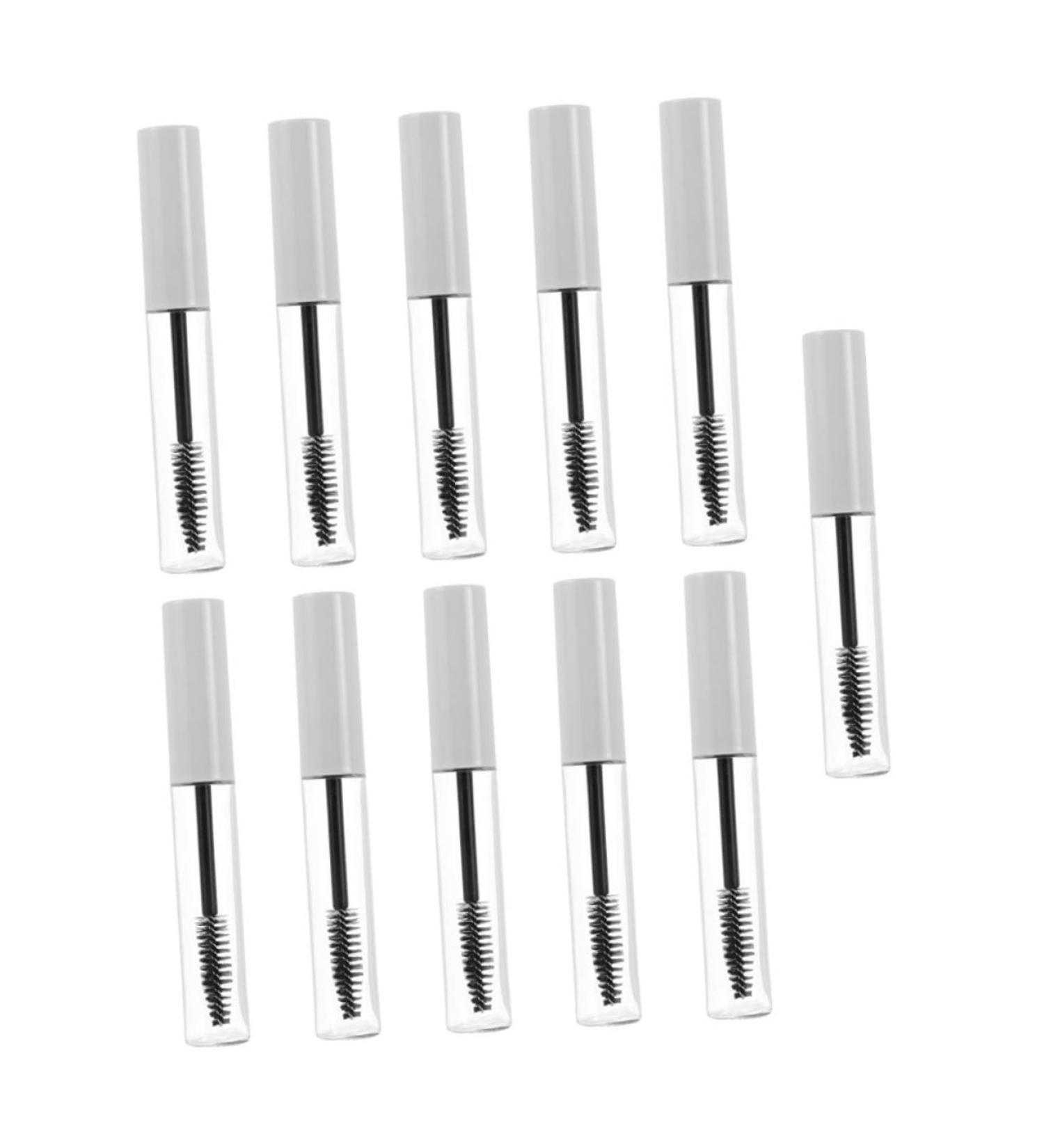 SOESFOUFU 11pcs Eyelash Tube Clear Eyelash Wand Tube Tubes Vials Mascara Bottle Mascara Tube White Plastic - Buy Online on GoSupps.com