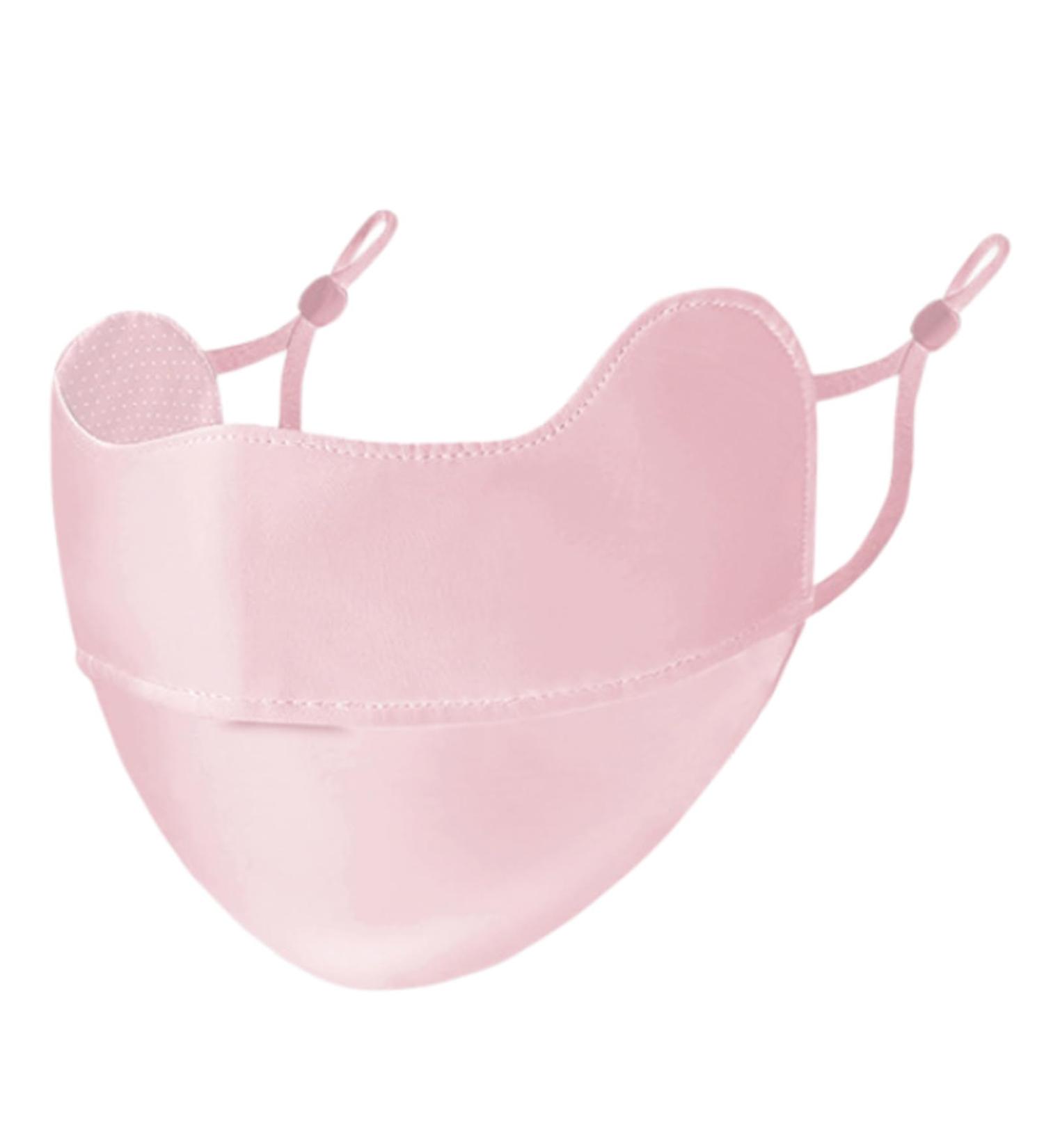 UV Face Masque - Breathable UV Protection Ice Silk Face Shield - Reusable 3D Sun Shield Face for Women Face for Fishing Hiking Cycling Eye Protection pink - Buy Online on GoSupps.com