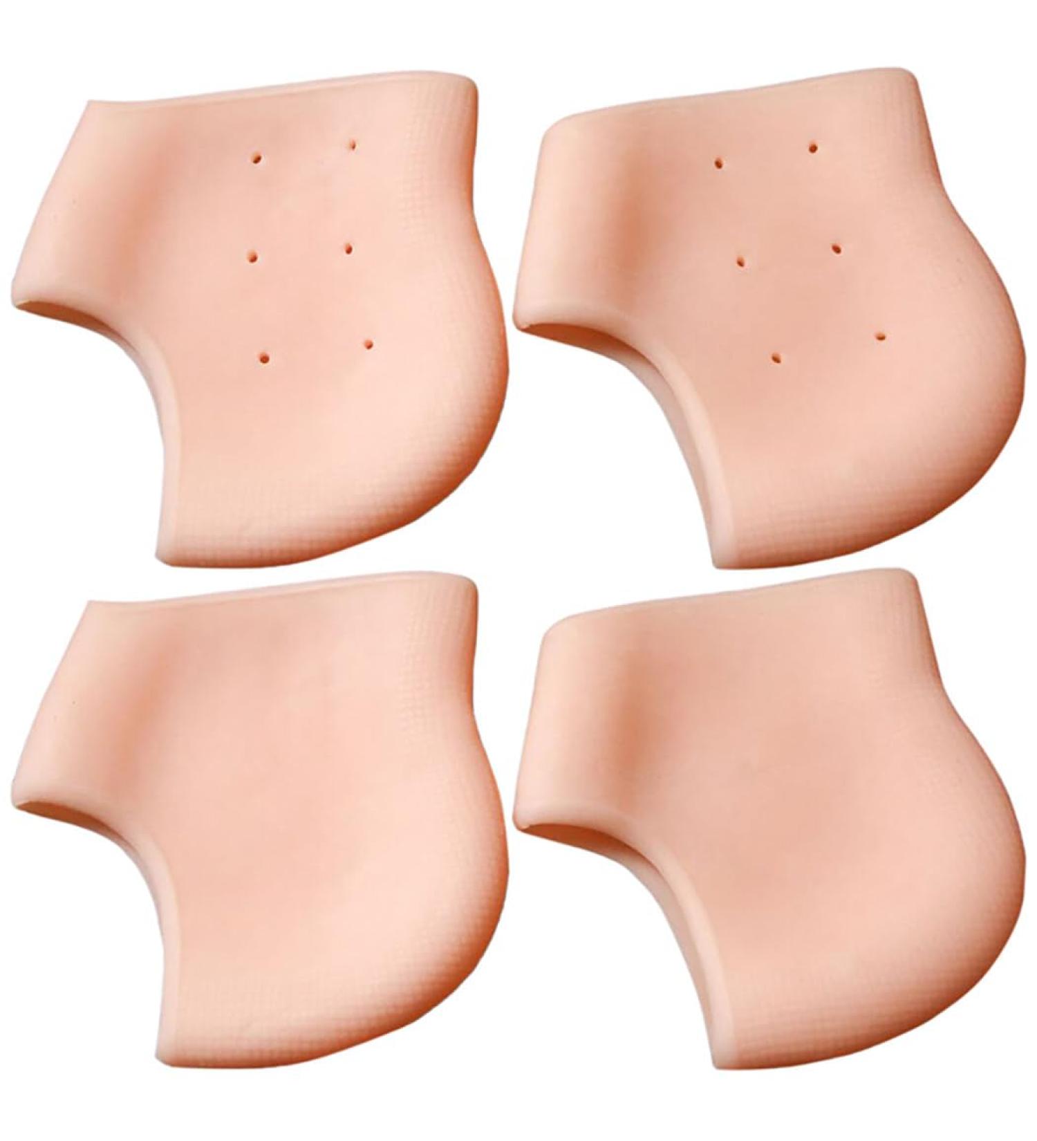Buy Elastic Silicone Heel Protectors - 2 Pairs Lightweight Breathable Foot Cups for Ultimate Comfort & Grip | International Shipping Available - Buy Online on GoSupps.com