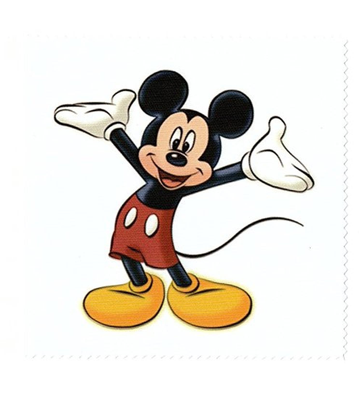 Microfiber cloth for cleaning glasses - Mickey motif in colorful - glasses cleaning cloth NEW