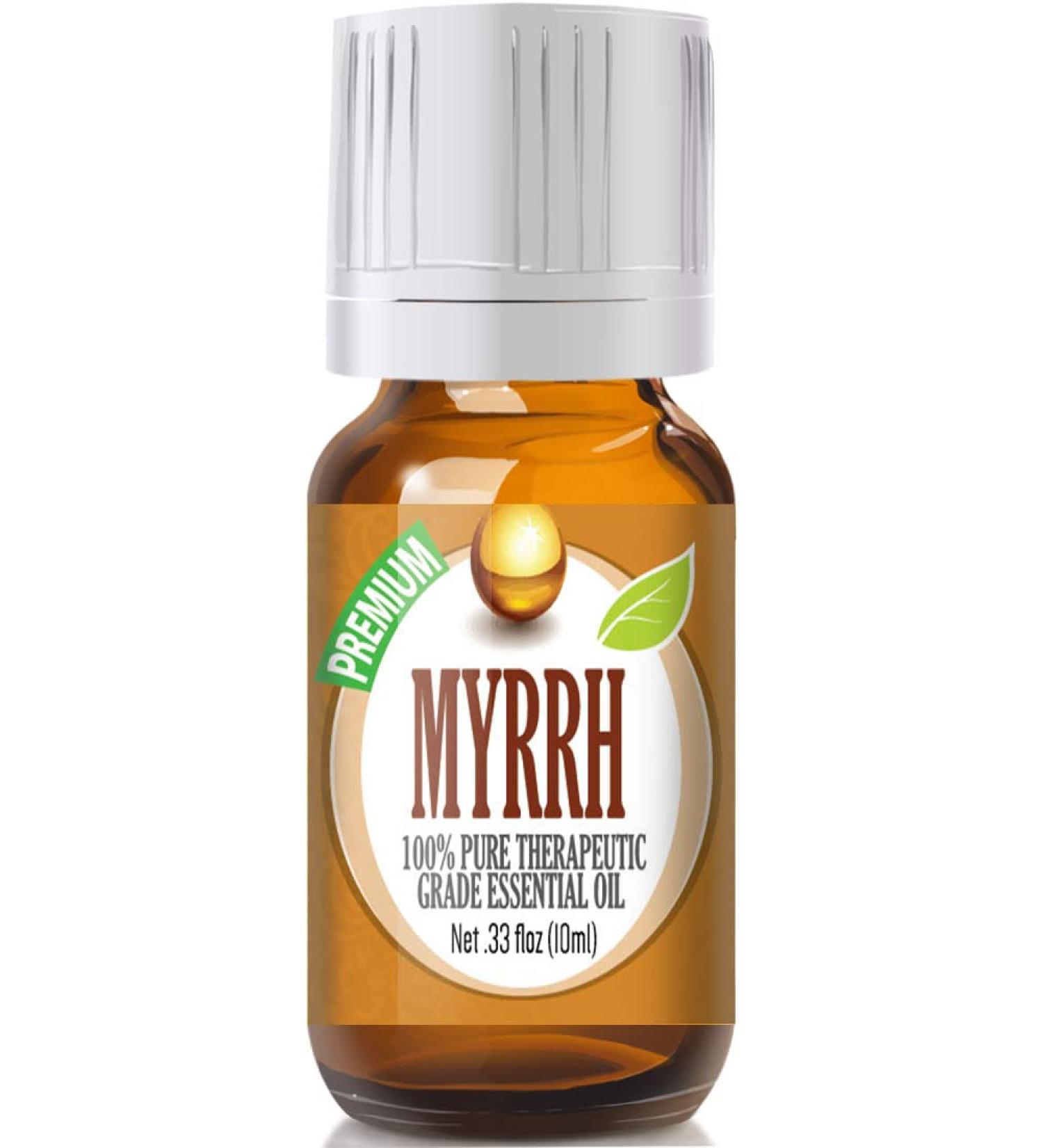 Healing Solutions 10ml Oils - Myrrh (Pure) Essential Oil - 0.33 Fluid Ounces Myrrh 0.33 Fl Oz (Pack of 1)
