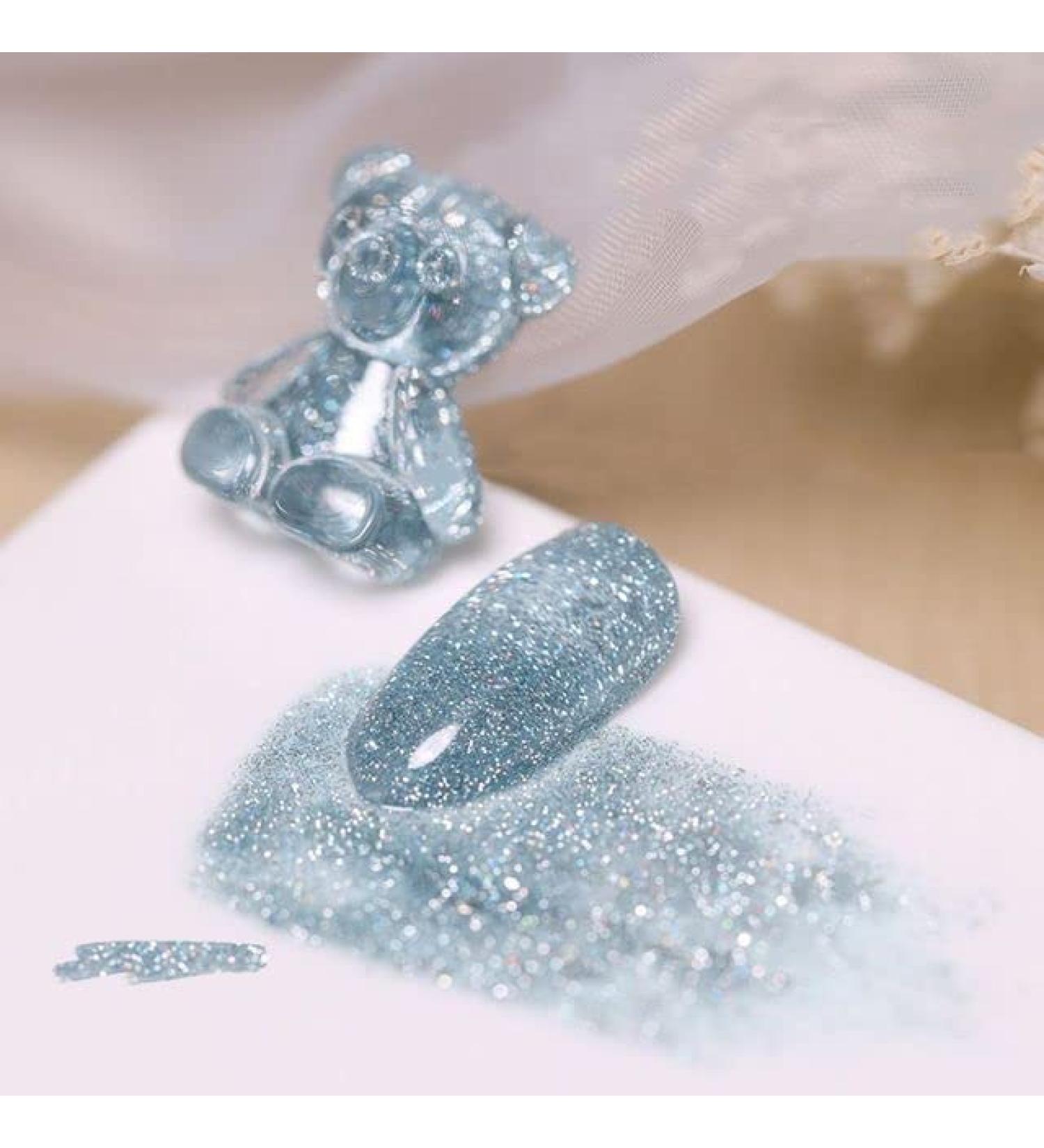 15ml UV Varnish Lacquer Soak Off Gel Nail Art Gel Nail Polish Gel Phototherapy Glue Broken Diamond Glitter Gel - (Color: 6) - Buy Online on GoSupps.com