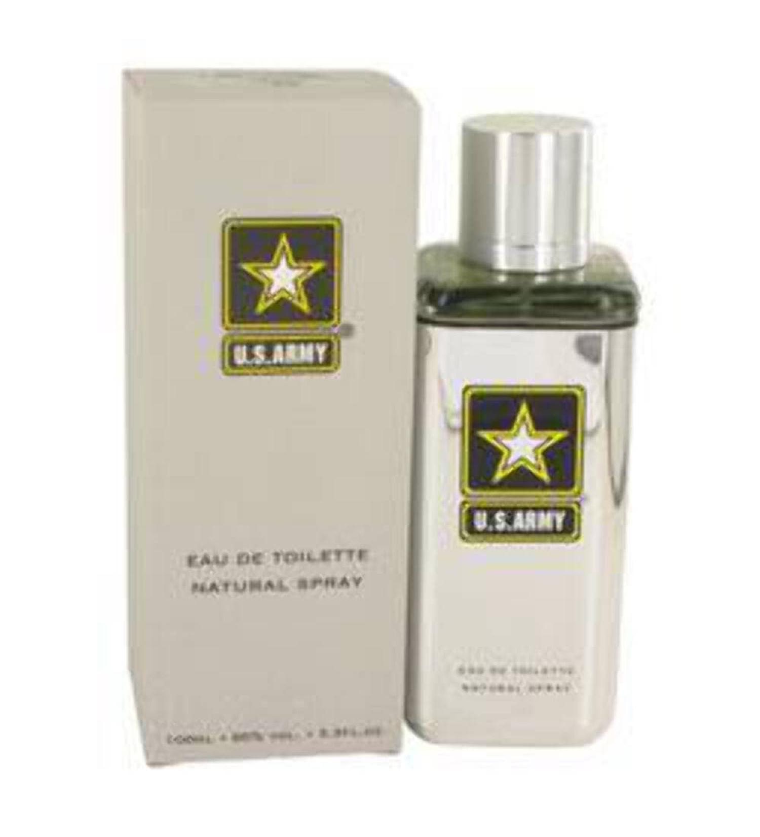 New Brand US Army Silver Eau de Toilette Spray for Men 3.3 Ounce