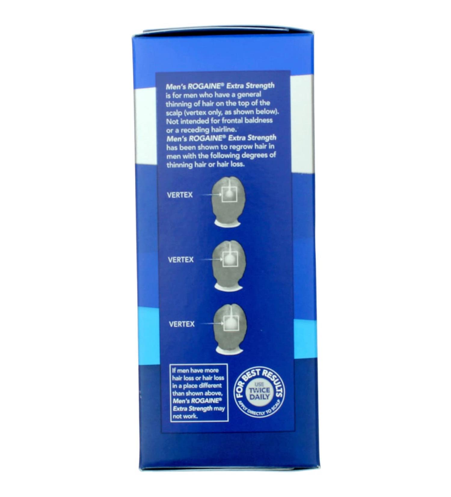 Rogaine for Men Hair Regrowth Treatment Extra Strength 3 Month Supply - Unscented - New Formula - Buy Online on GoSupps.com